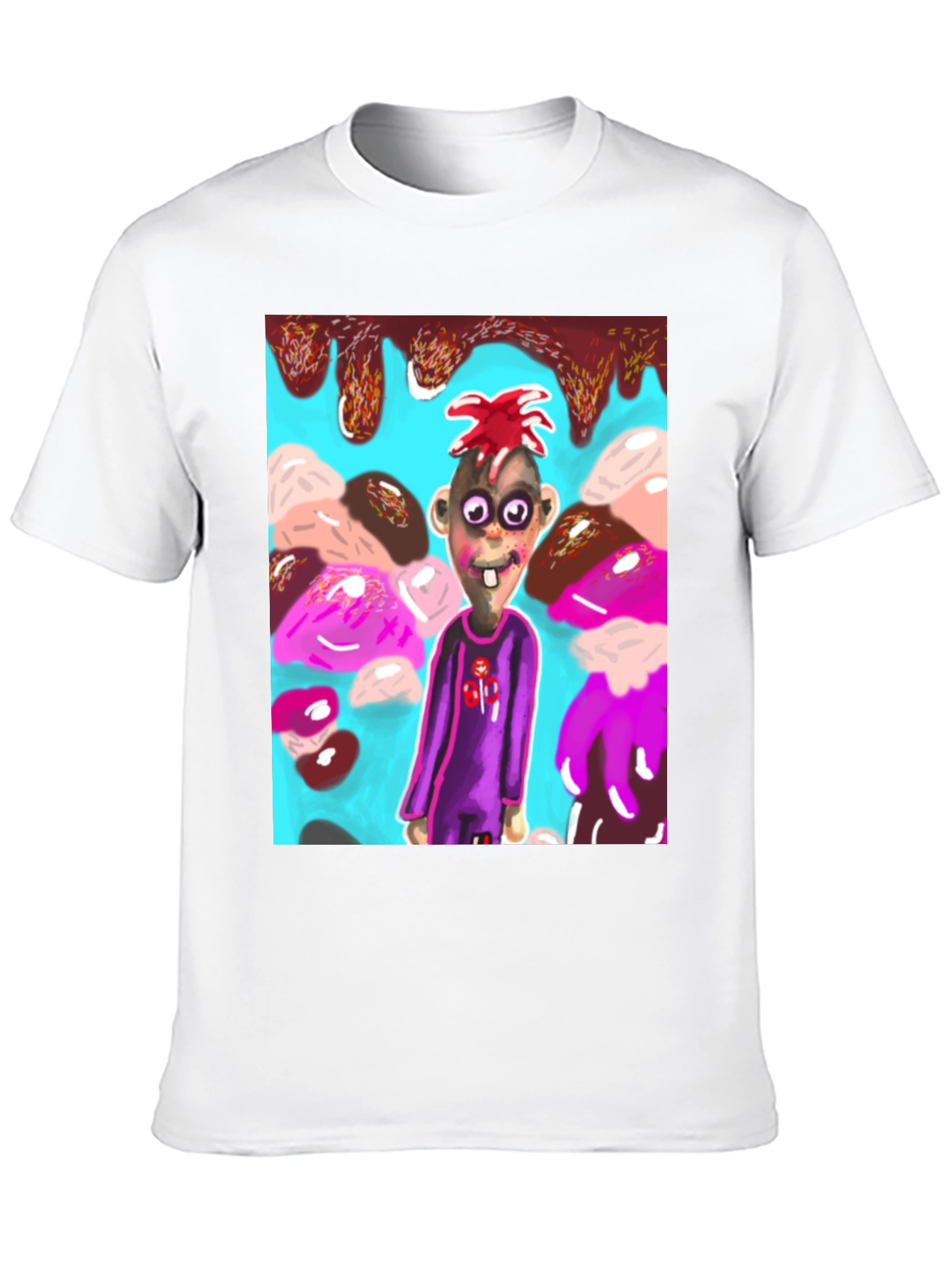 Black Cartoon Character Graphic Tee view 10