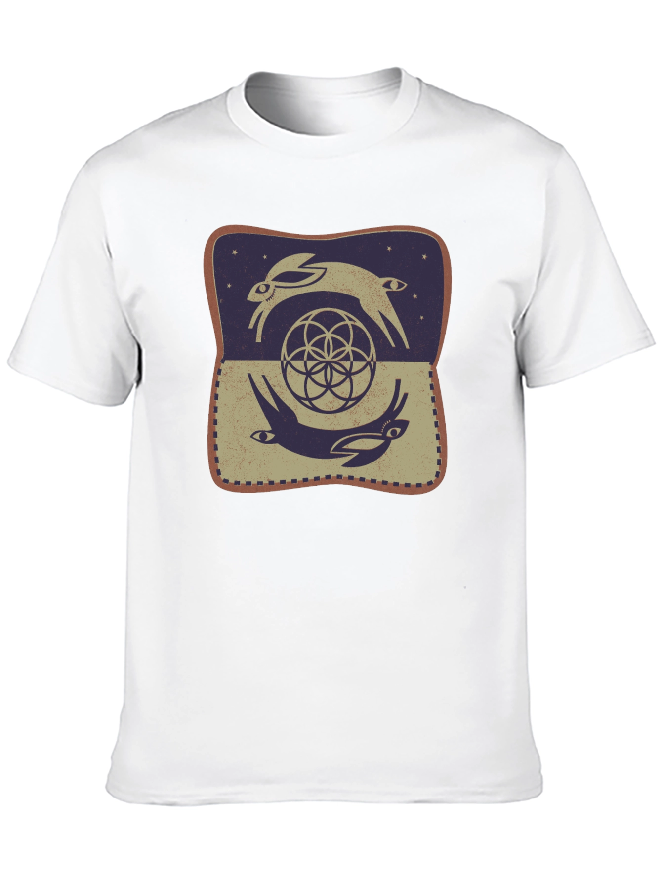 Black Rabbit Geometric T-Shirt - Graphic Tee view 10