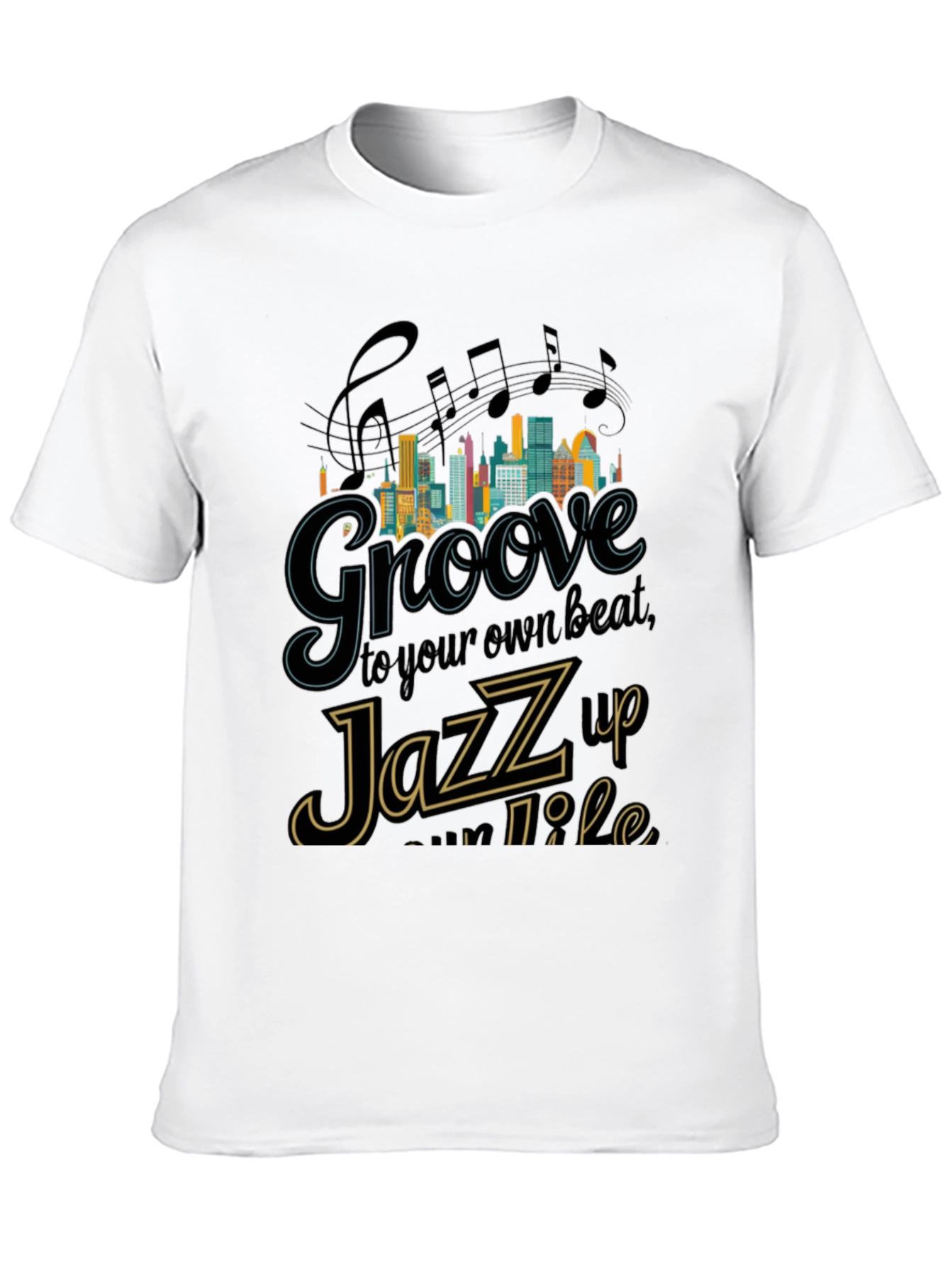 Black Groove to Your Beat, Jazz Up Your Life Graphic T-Shirt view 10