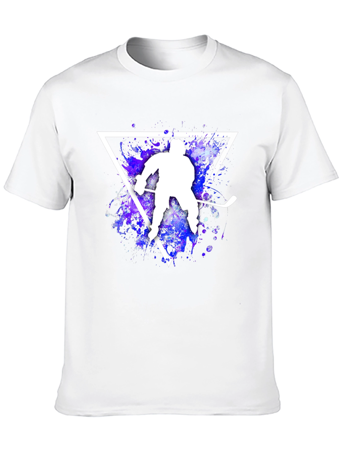 Black Hockey Player Graphic T-Shirt view 10
