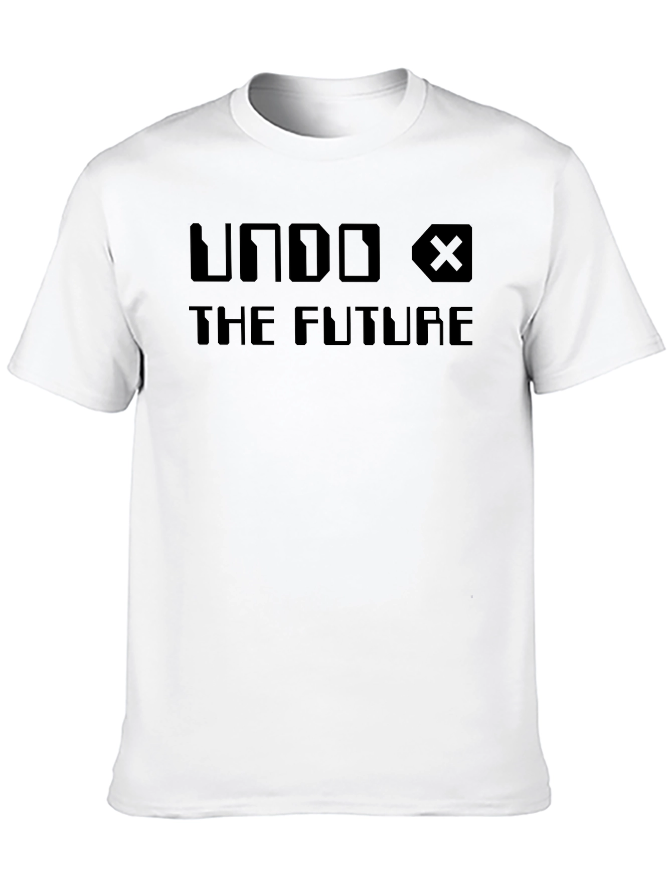 Black Undo The Future Black Graphic T-Shirt view 10
