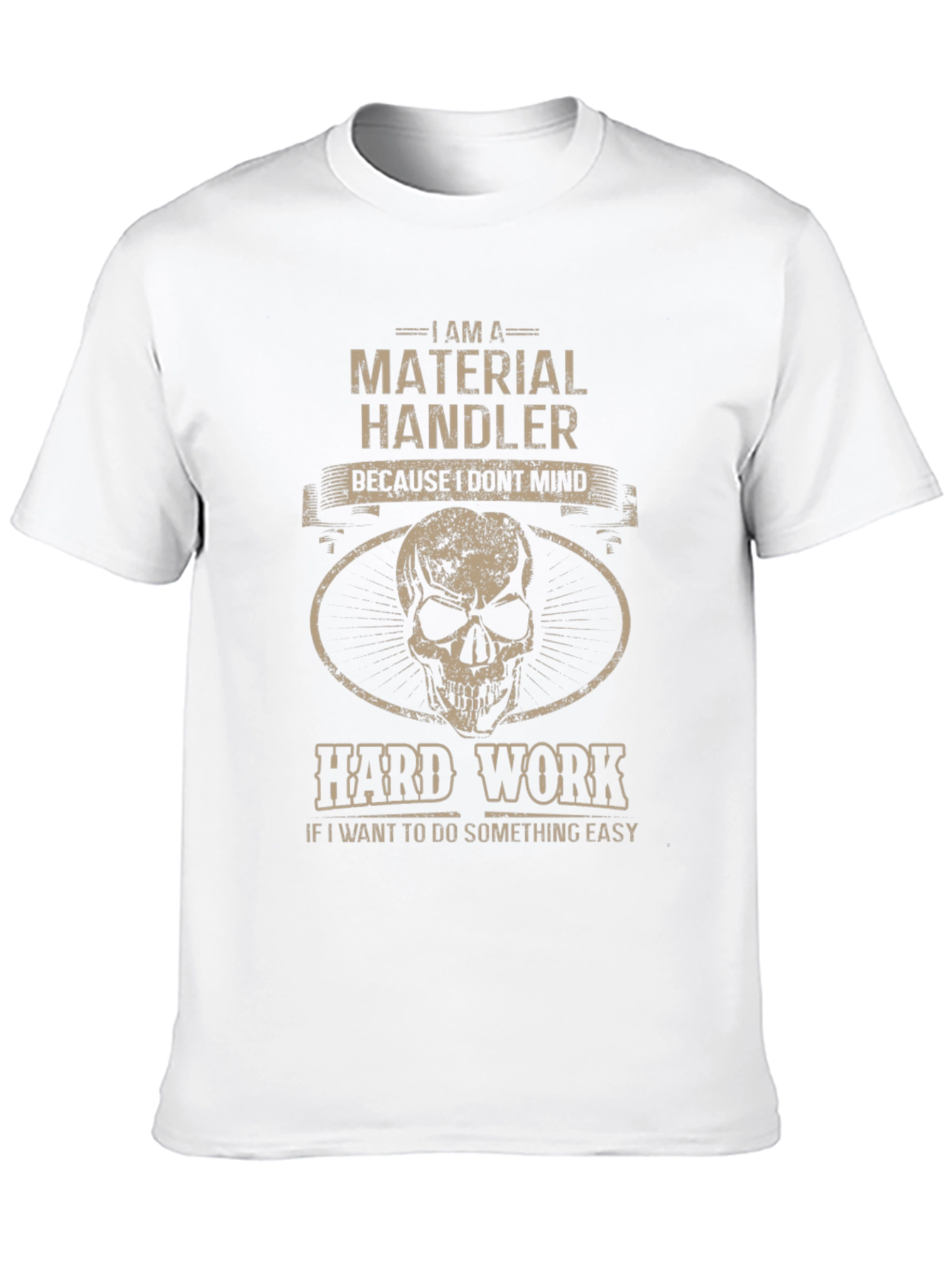 Black Material Handler Skull Graphic T-Shirt view 10