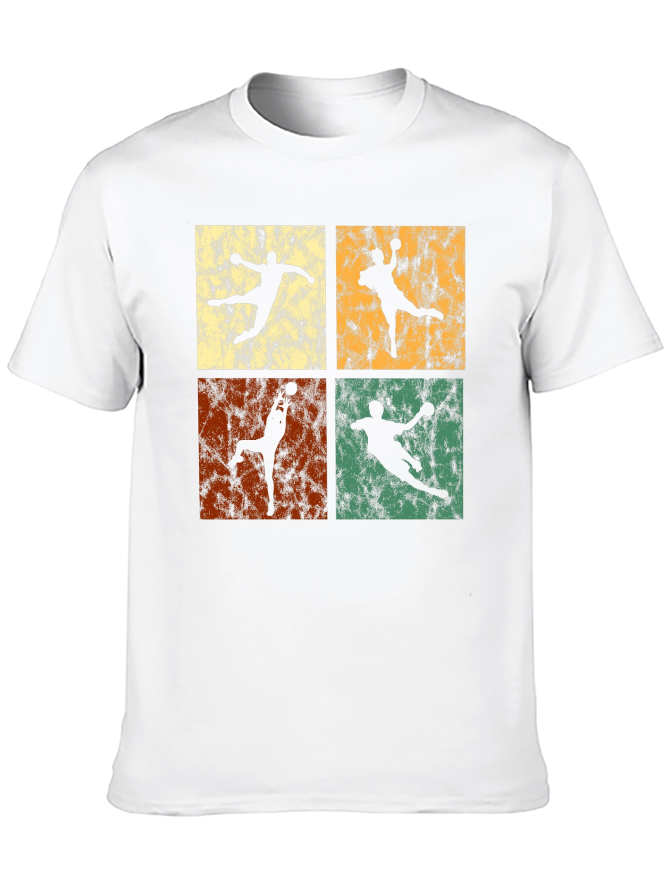 Black Retro Handball T-Shirt - Vintage Style Graphic Tee view 10