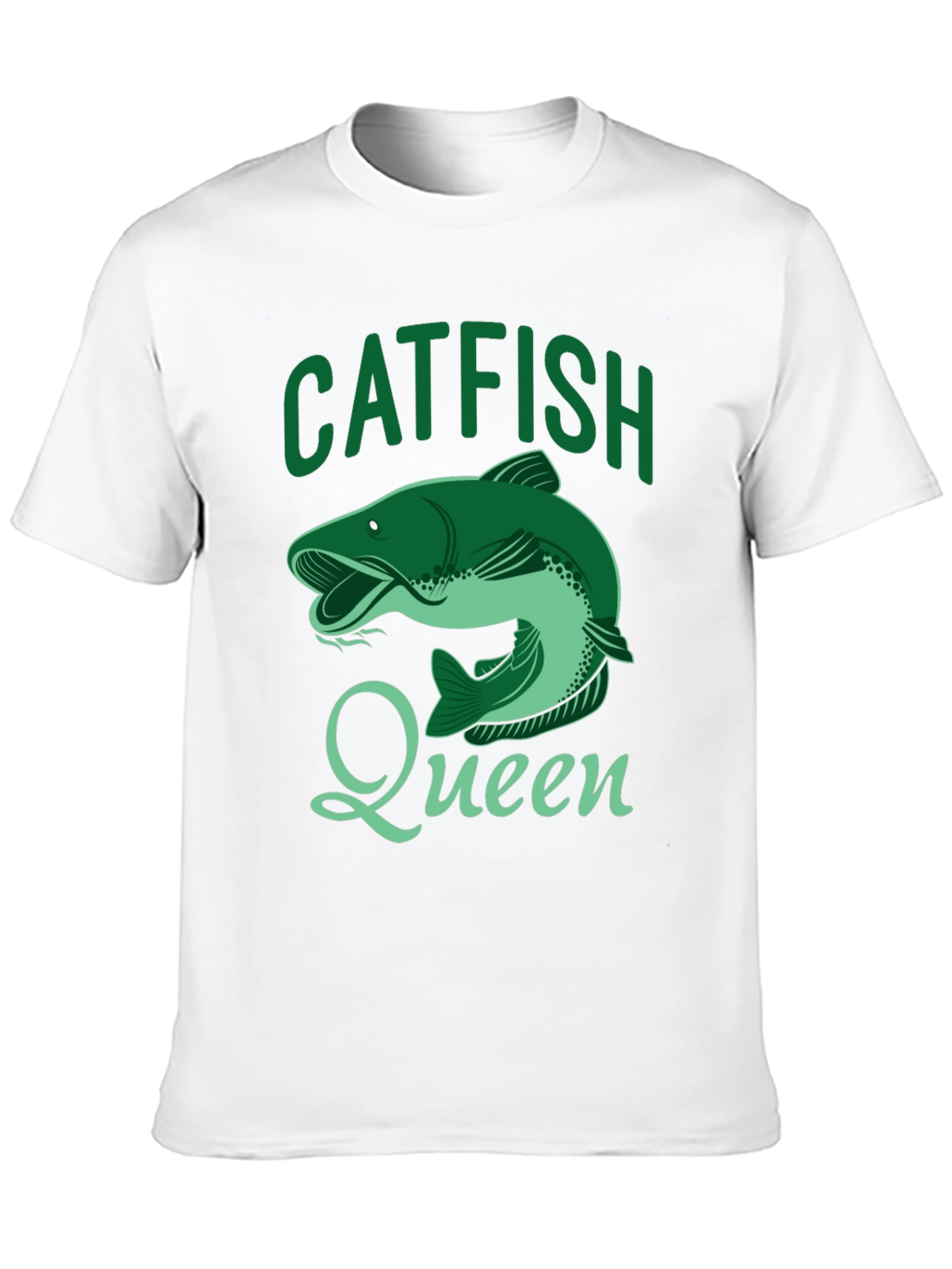 Black Catfish Queen Black T-Shirt - Fishing Apparel view 10
