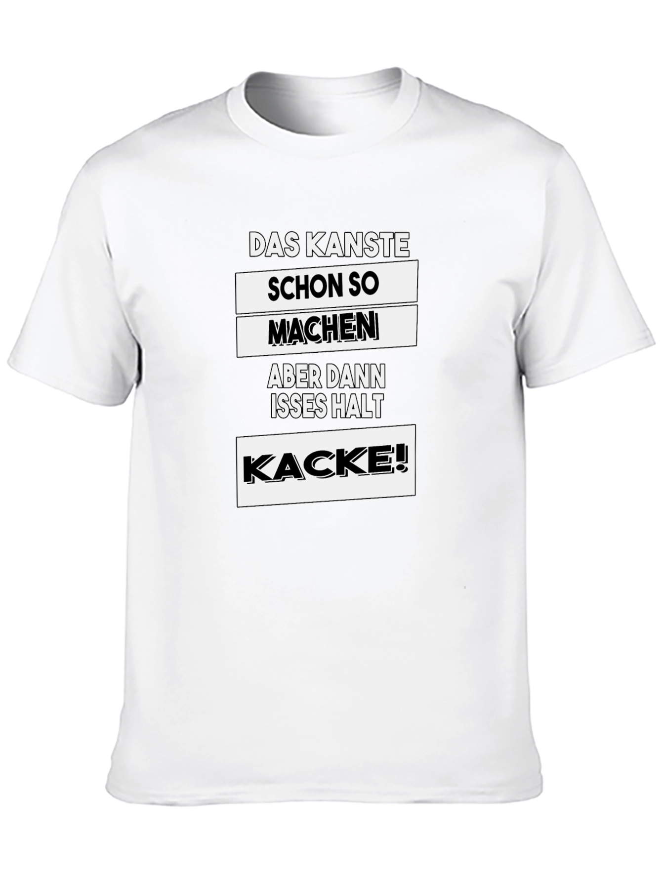 Black Das Kannste Schon So Machen T-Shirt - German Humor Tee view 10