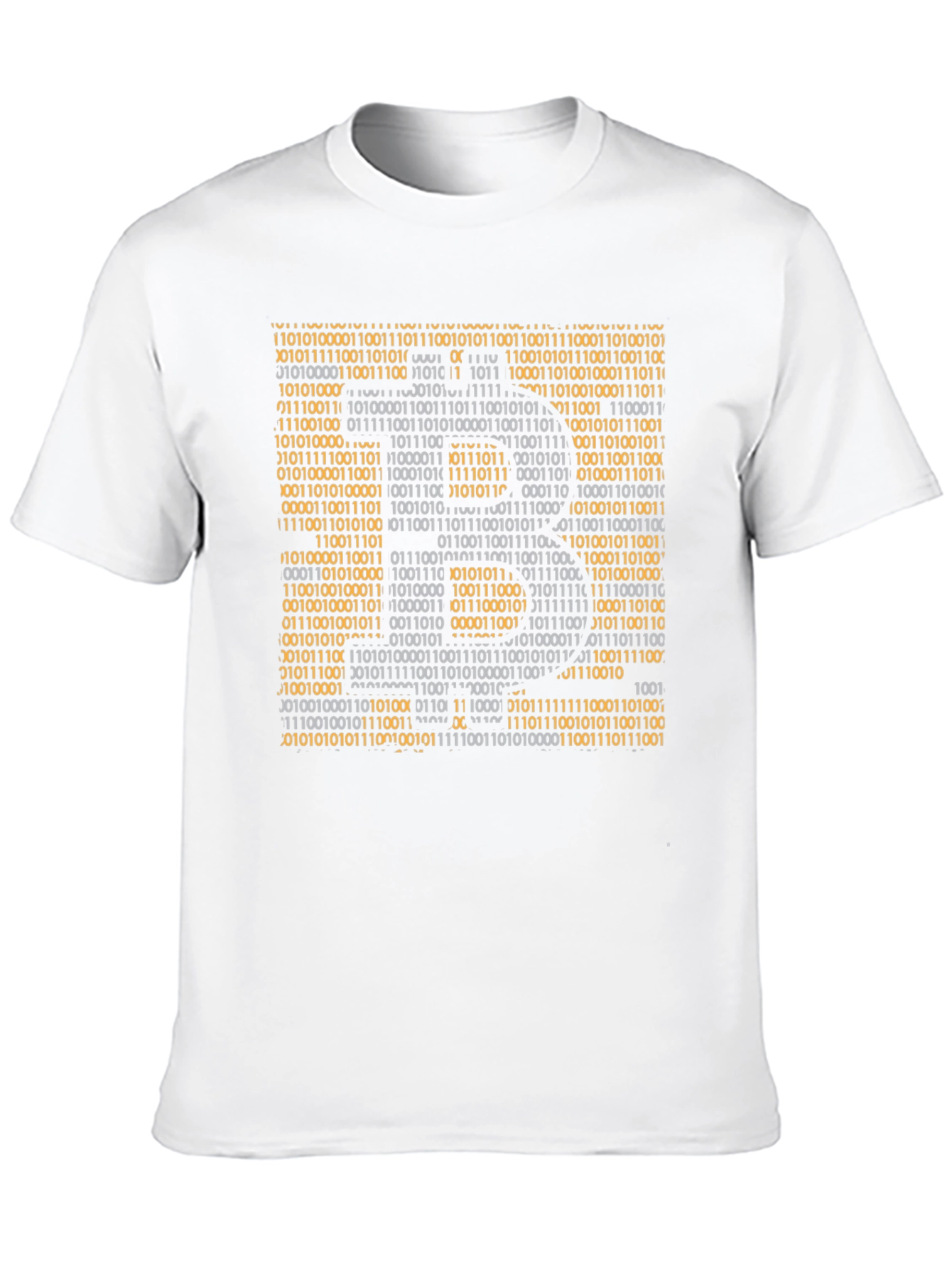 Black Binary Code Graphic T-Shirt - Geek Style view 10