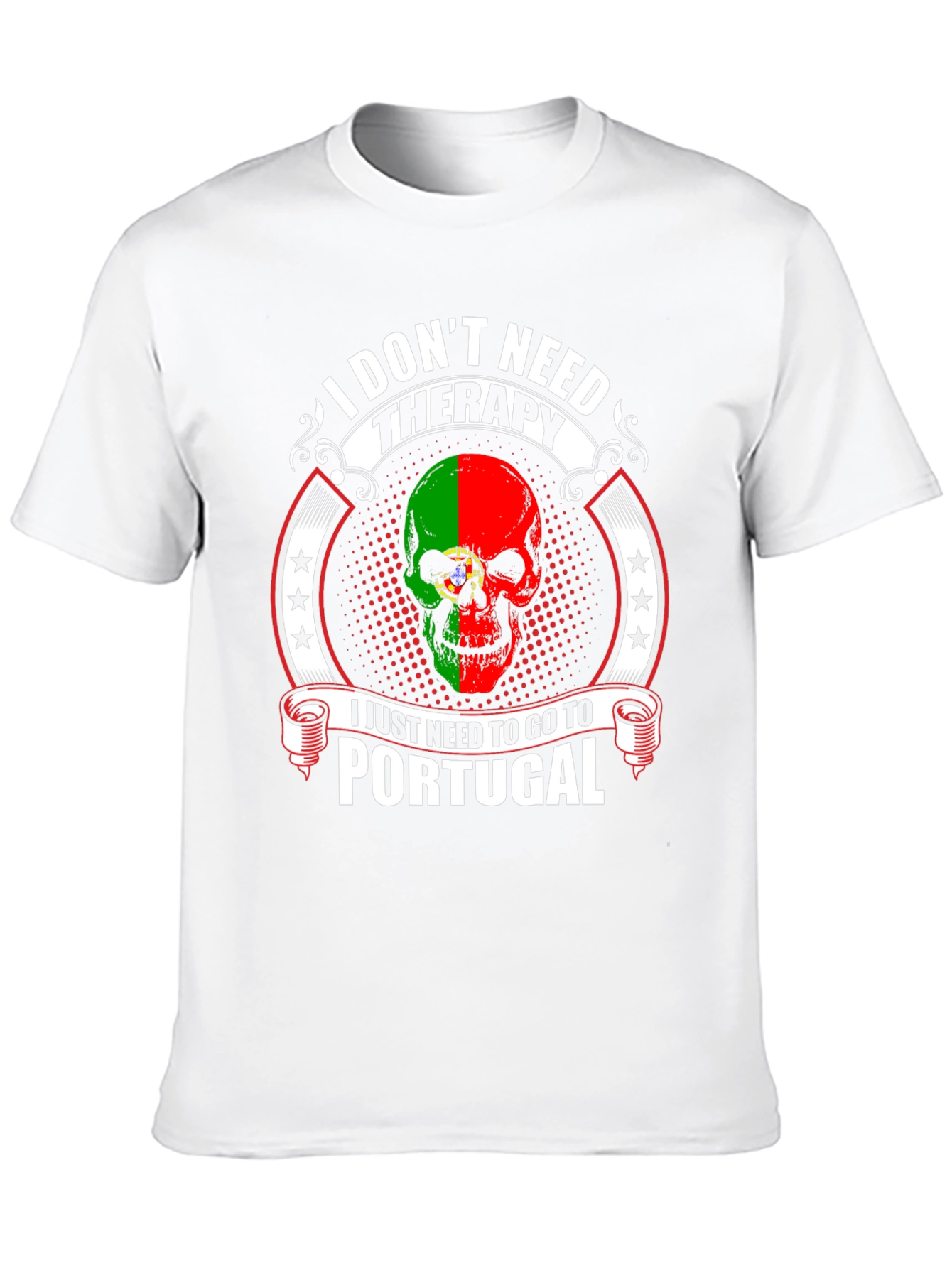 Portugal Skull T-Shirt - Therapy Alternative Tee - 10