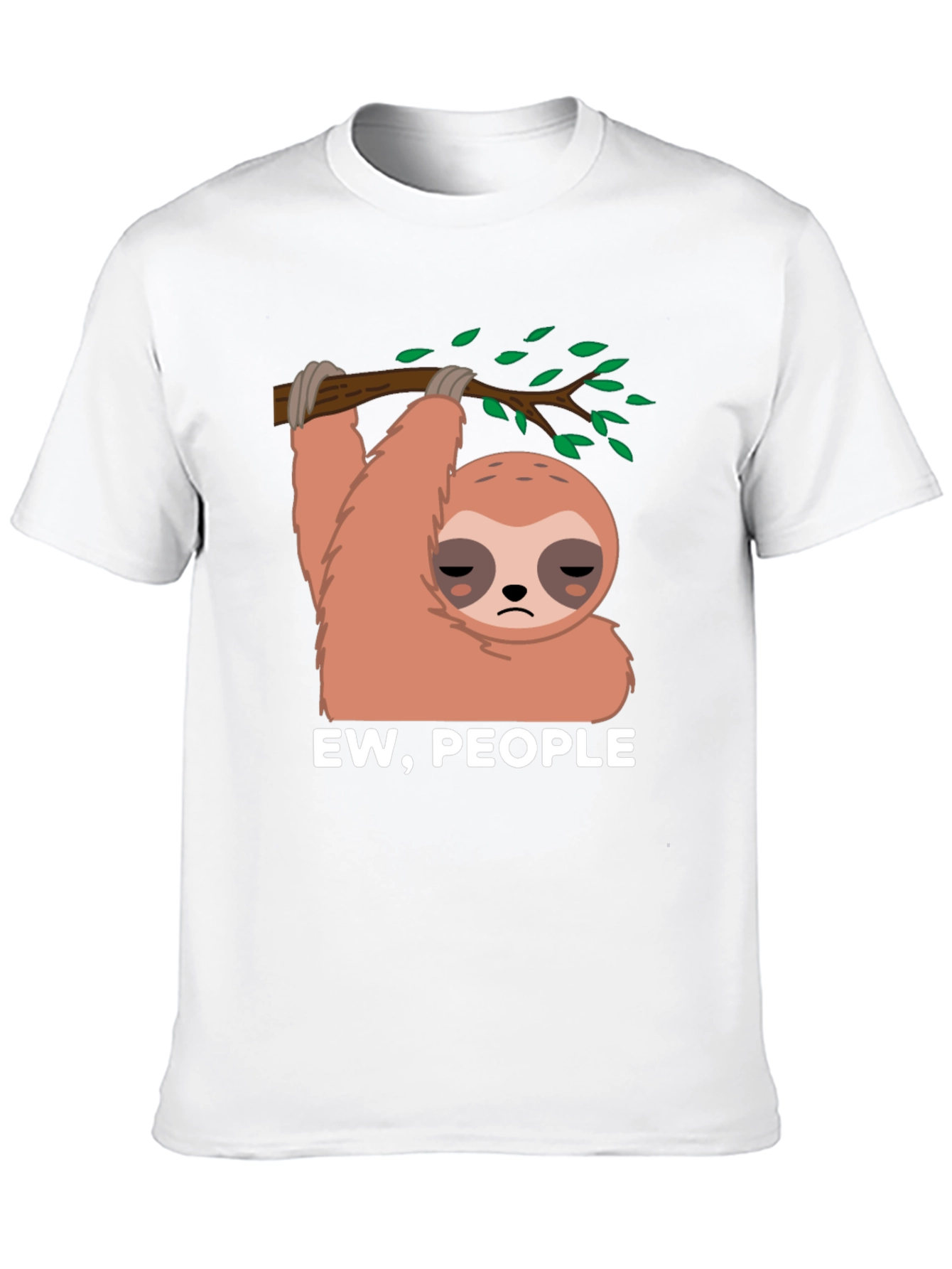 Black Ew, People Sloth Graphic Tee view 10