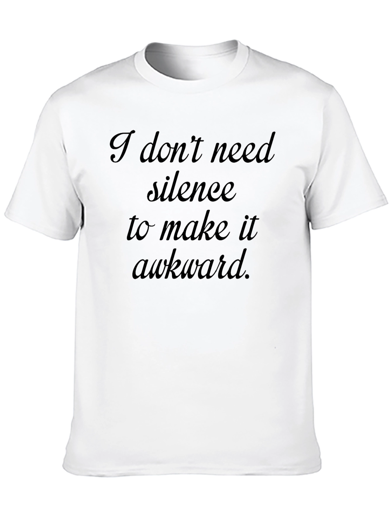 Black Awkward Statement T-Shirt - Black view 10