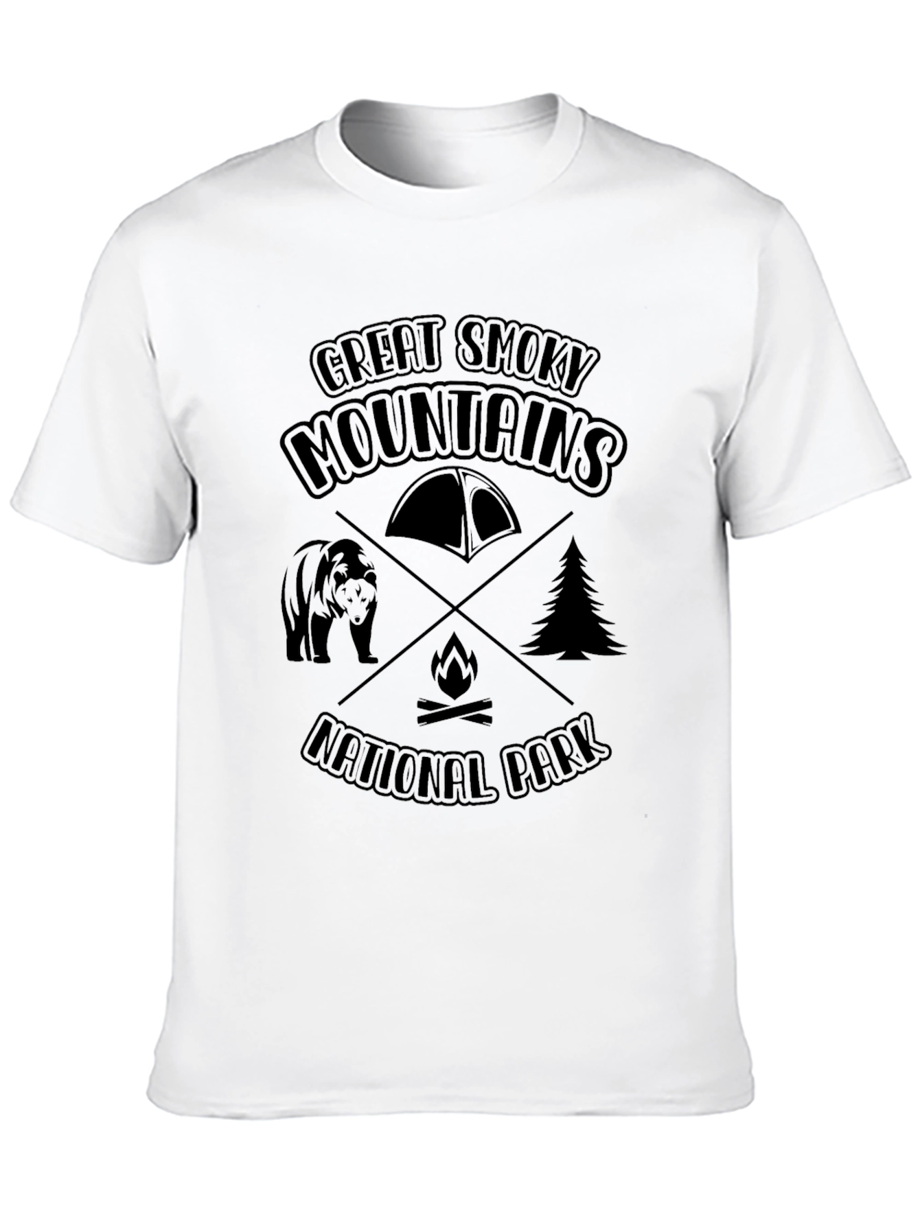 Black Great Smoky Mountains National Park Graphic Tee view 10