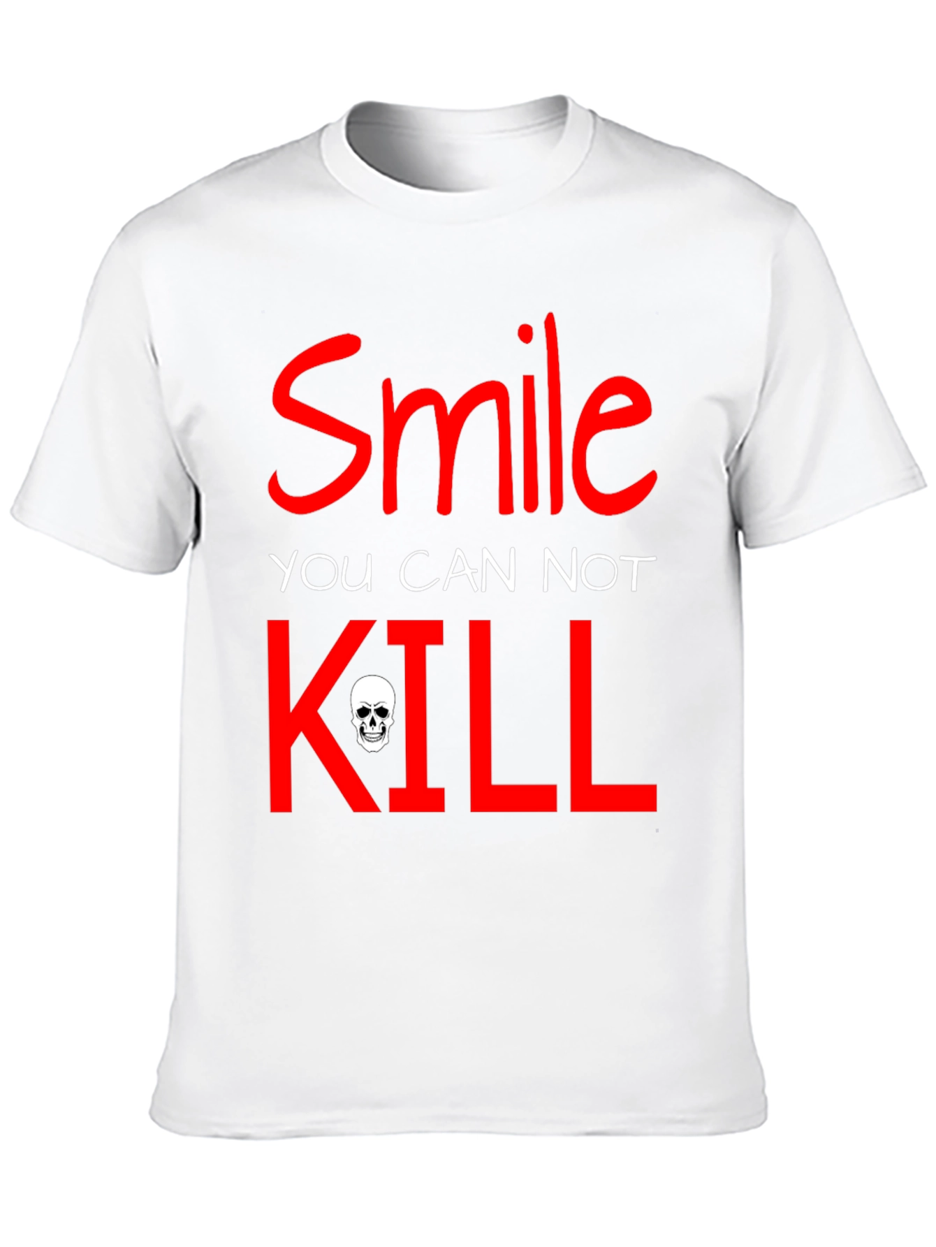 Black Smile You Cannot Kill Graphic T-Shirt view 10