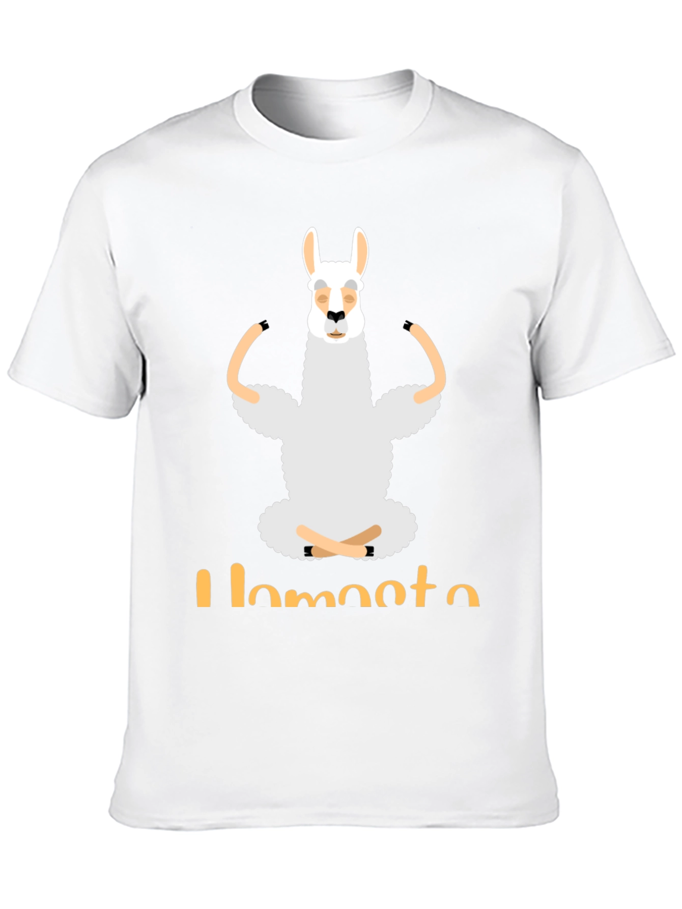 Black Llamaste Yoga T-Shirt - Funny Llama Meditating Tee view 10