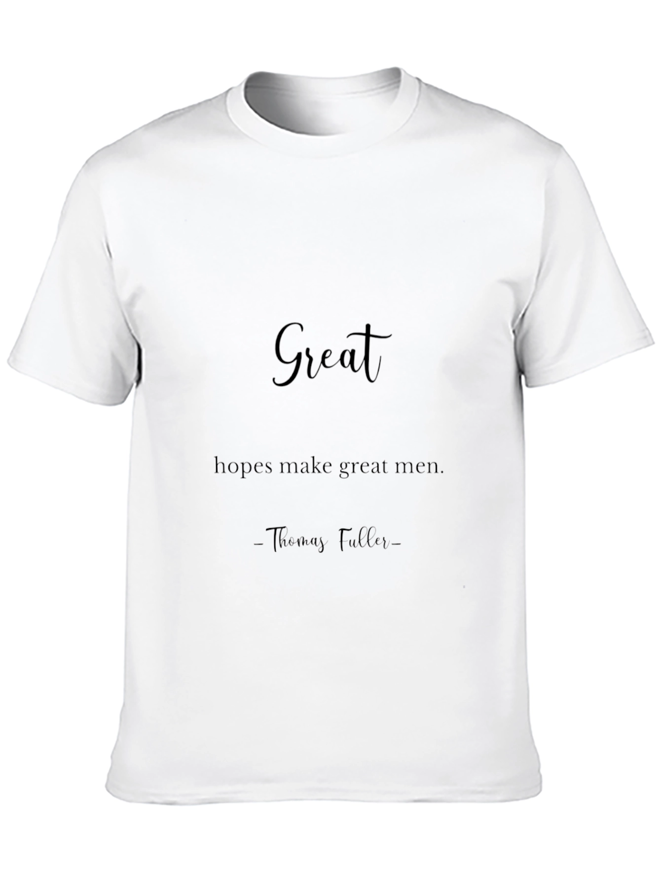 Black Great Hopes Make Great Men T-Shirt view 10