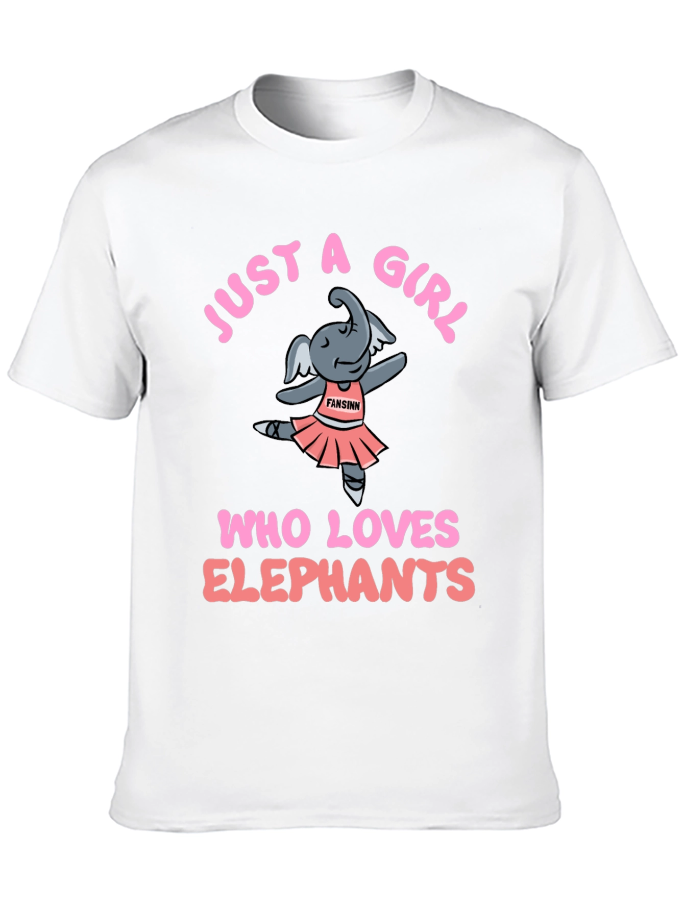 Black Just A Girl Who Loves Elephants T-Shirt view 10