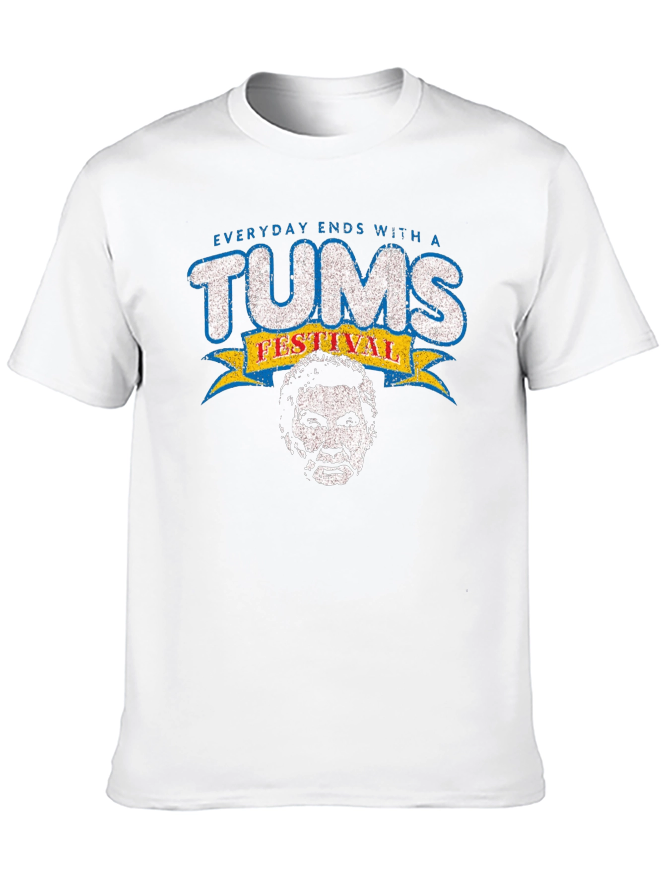 Black Everyday Ends With a Tums Festival Black T-Shirt view 10