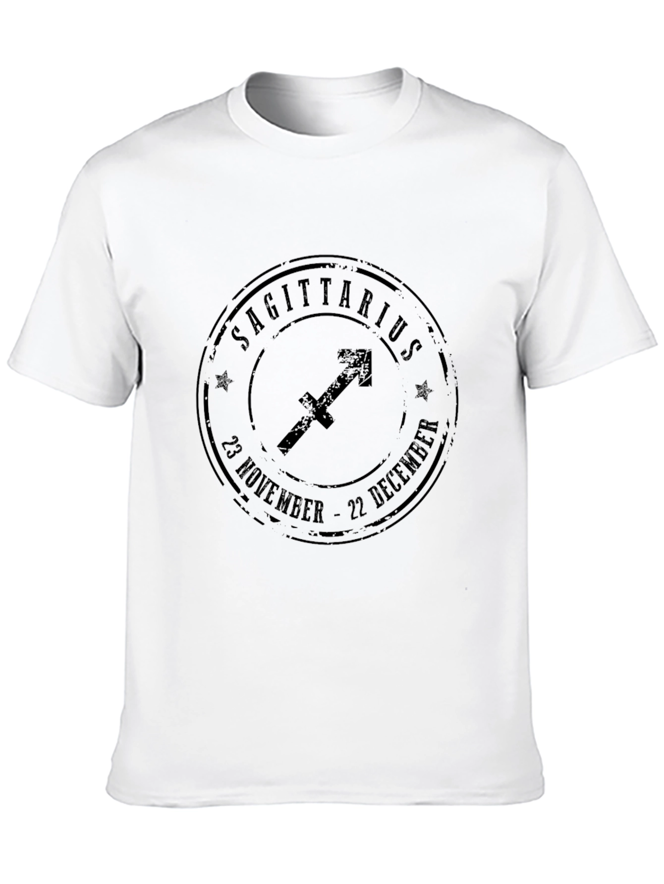 Black Sagittarius Zodiac T-Shirt view 10