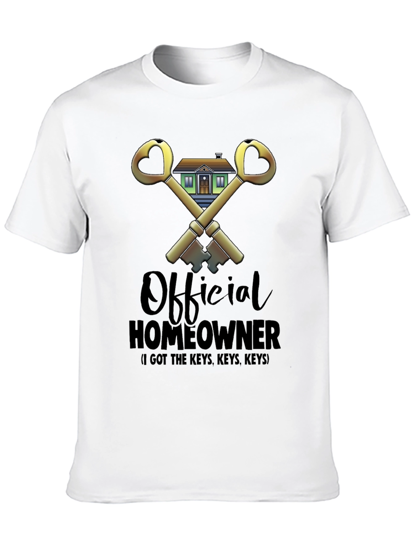 Black Official Homeowner T-Shirt - Got the Keys! view 10