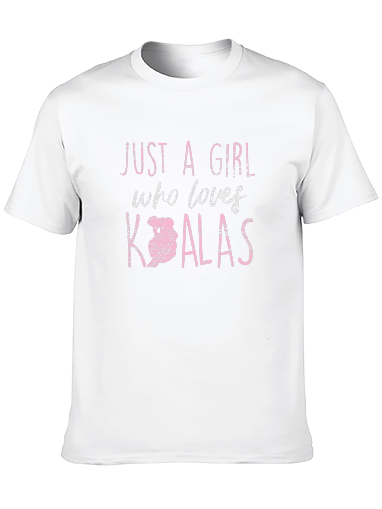 Black Just A Girl Who Loves Koalas Graphic Tee view 10