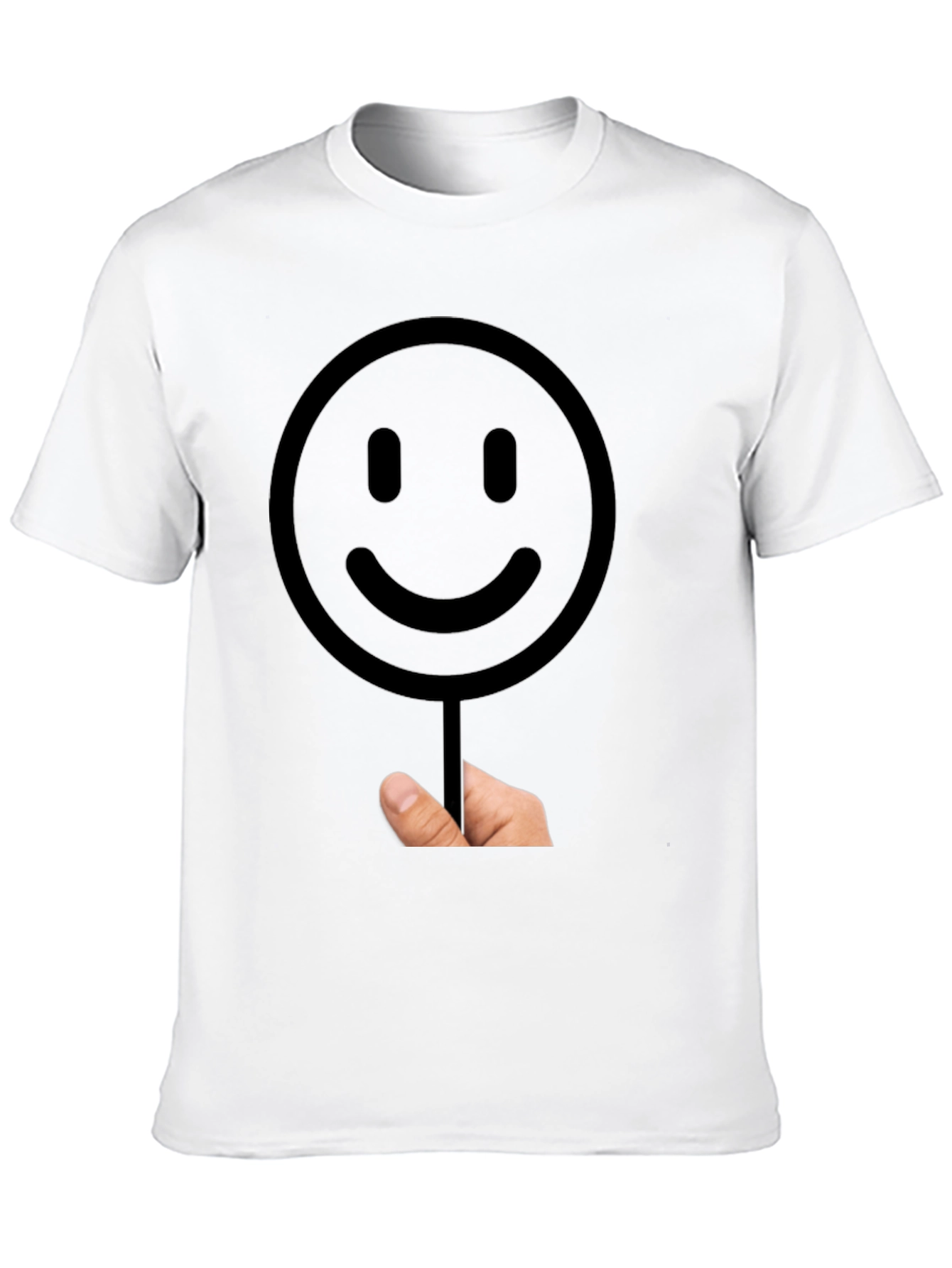 Black Smiley Face Graphic T-Shirt - Black view 10