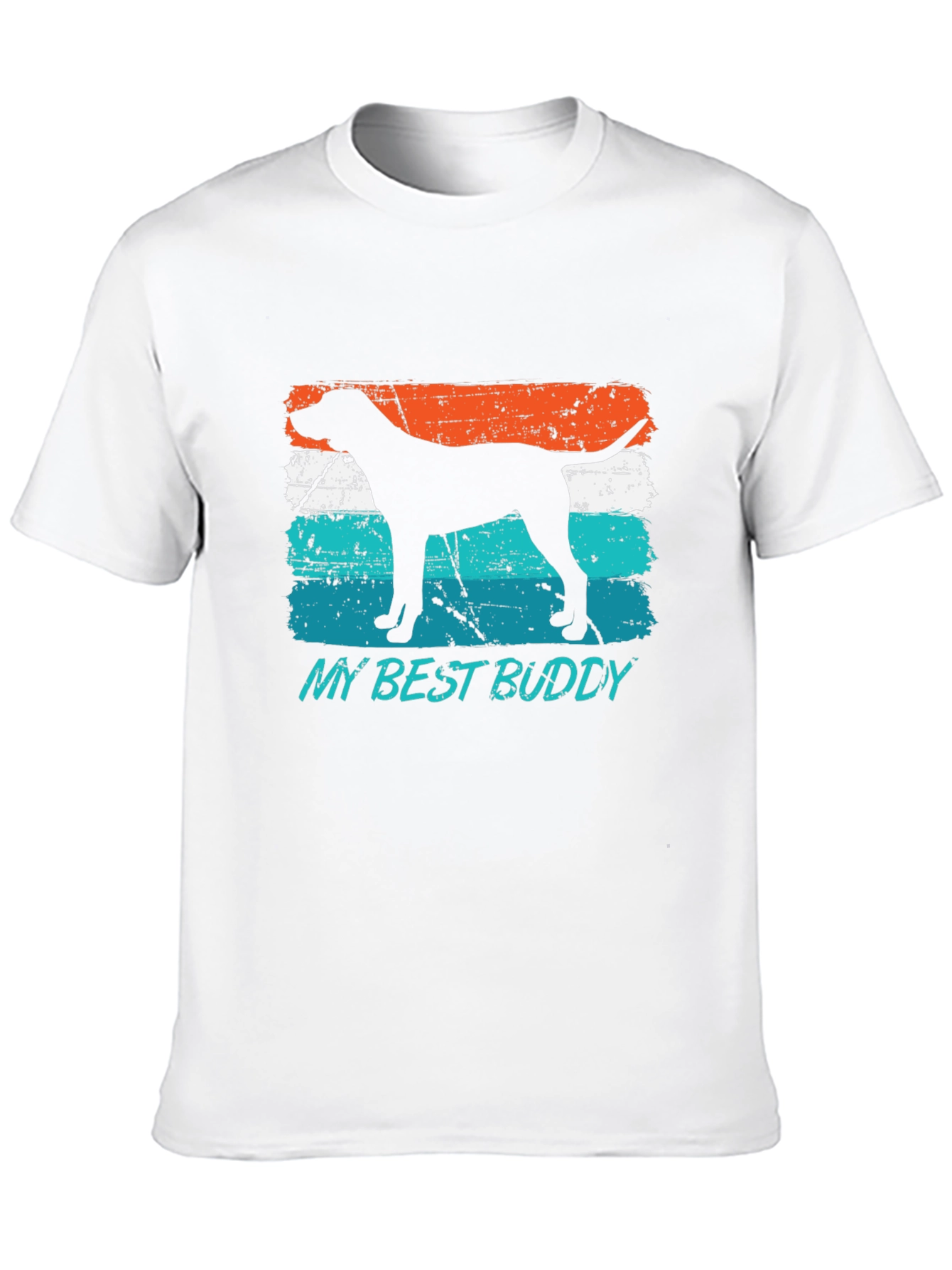 Black My Best Buddy Dog Silhouette Tee view 10