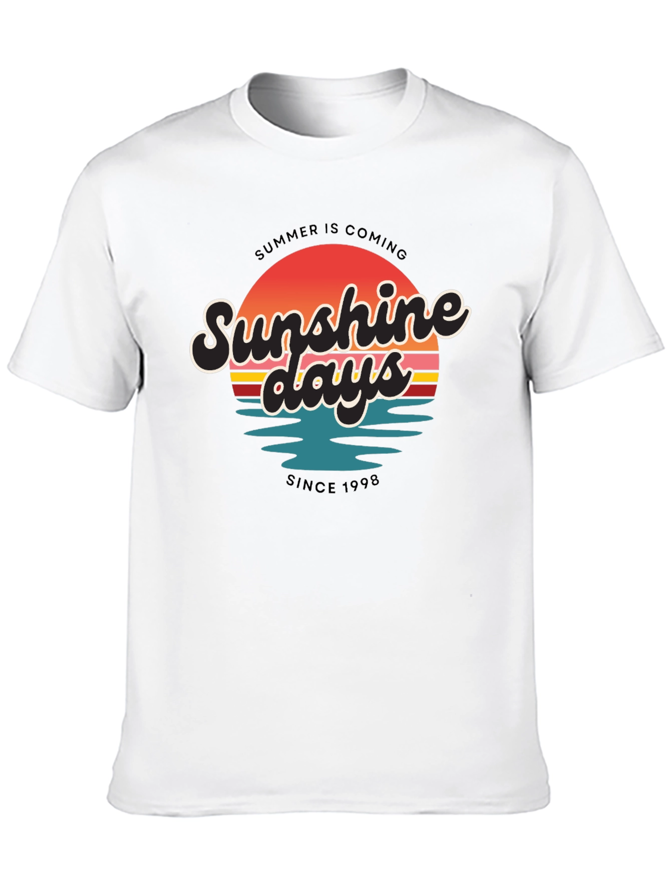 Black Sunshine Days T-Shirt - Summer Vibes view 10