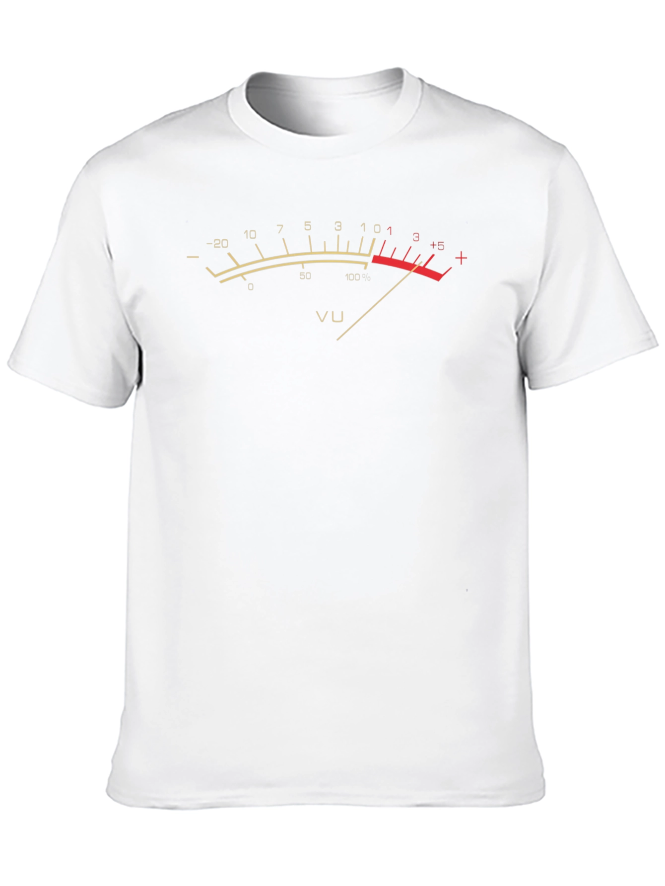 Black VU Meter Graphic T-Shirt - Retro Audio Engineer Tee view 10
