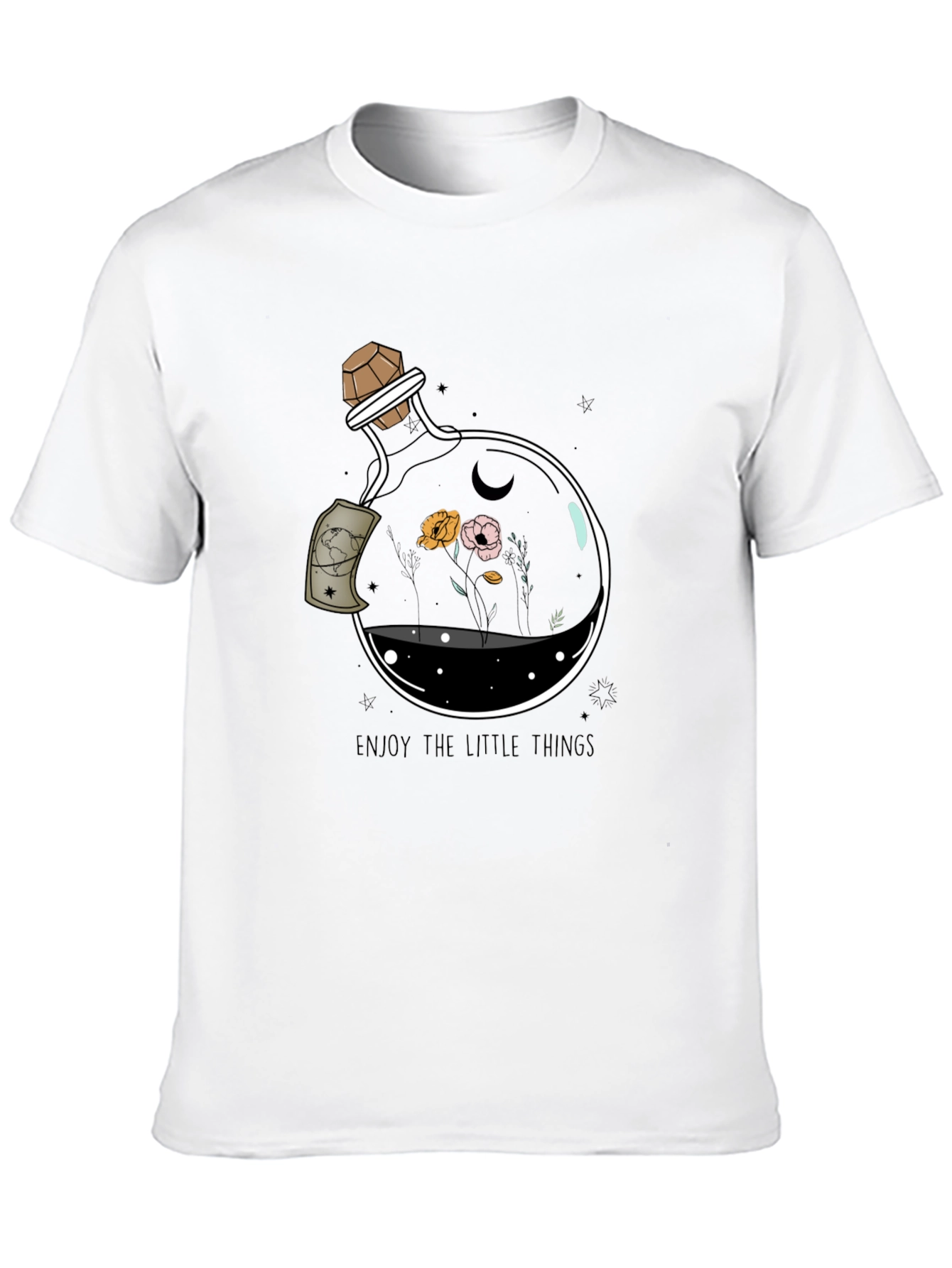 Black Enjoy the Little Things Graphic Tee - Black view 10