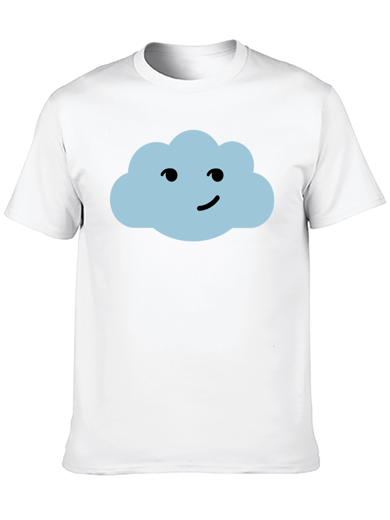 Black Cute Cloud Graphic T-Shirt - Soft Cotton Tee view 10