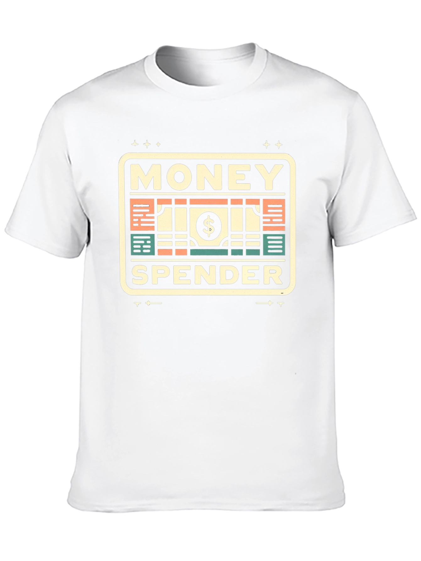 Black Money Spender Graphic T-Shirt | Black Crew Neck Tee view 10