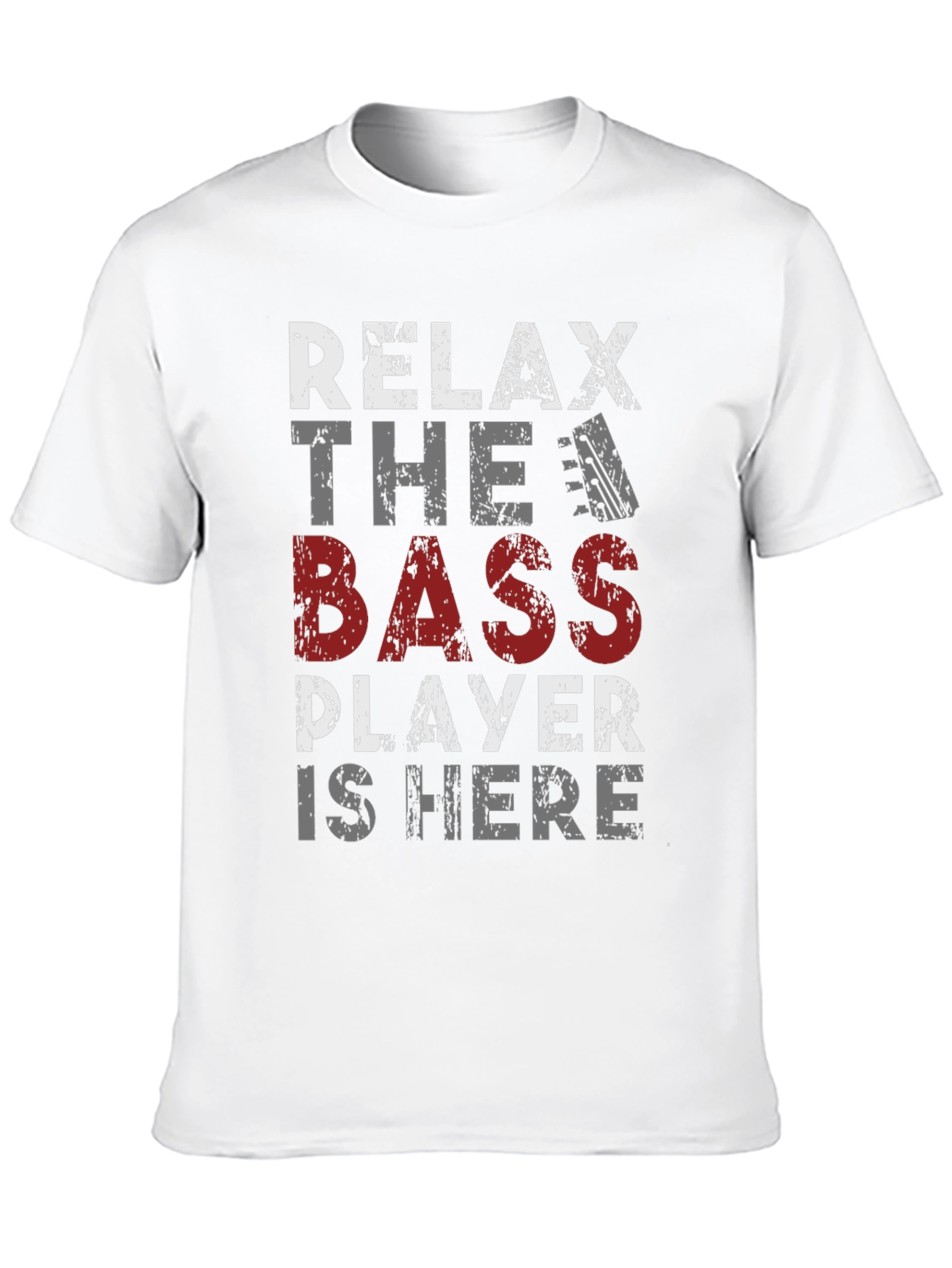 Black Relax Bass Player T-Shirt - Musician Tee view 10