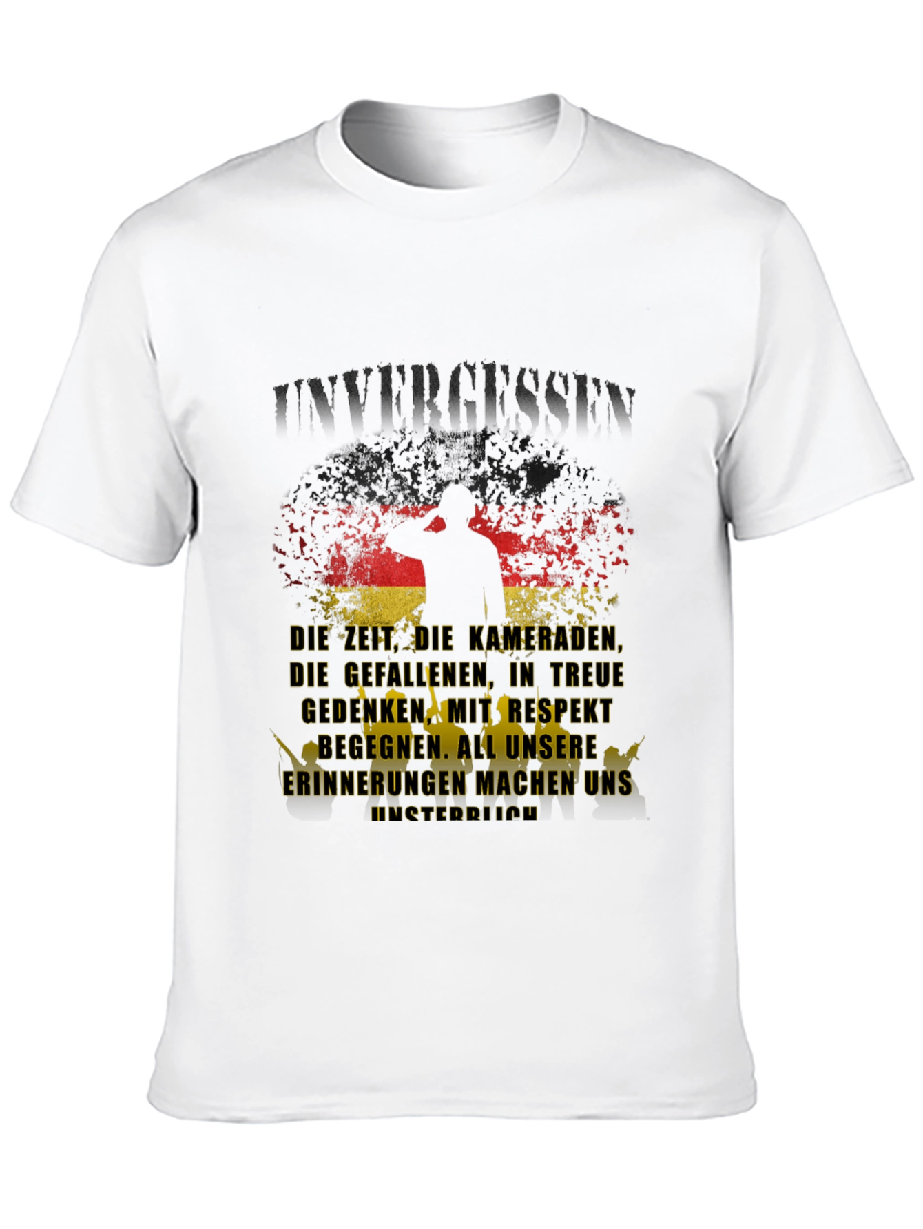 Black Unvergessen German Pride T-Shirt view 10