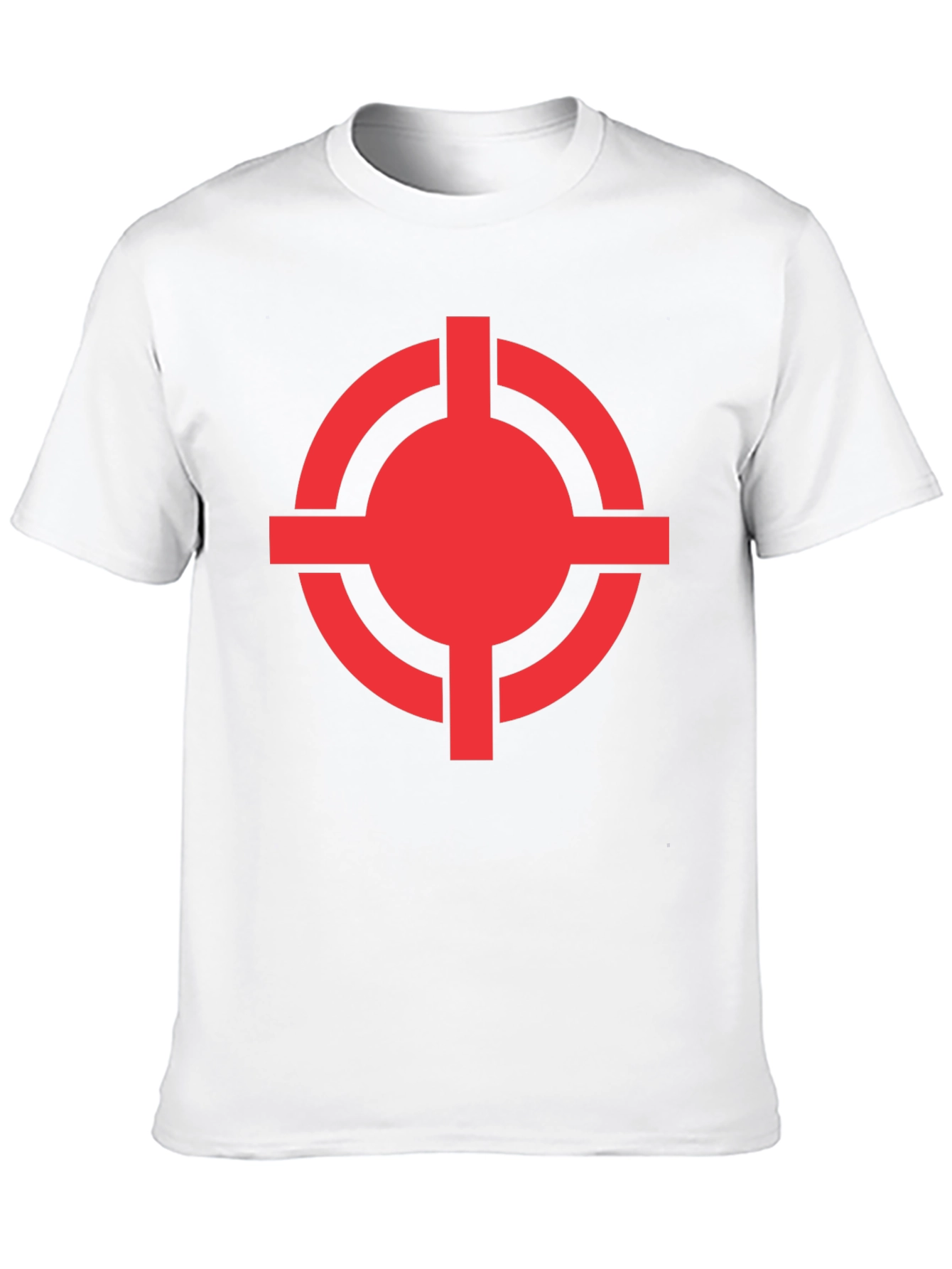 Black Red Target Graphic Black T-Shirt view 10