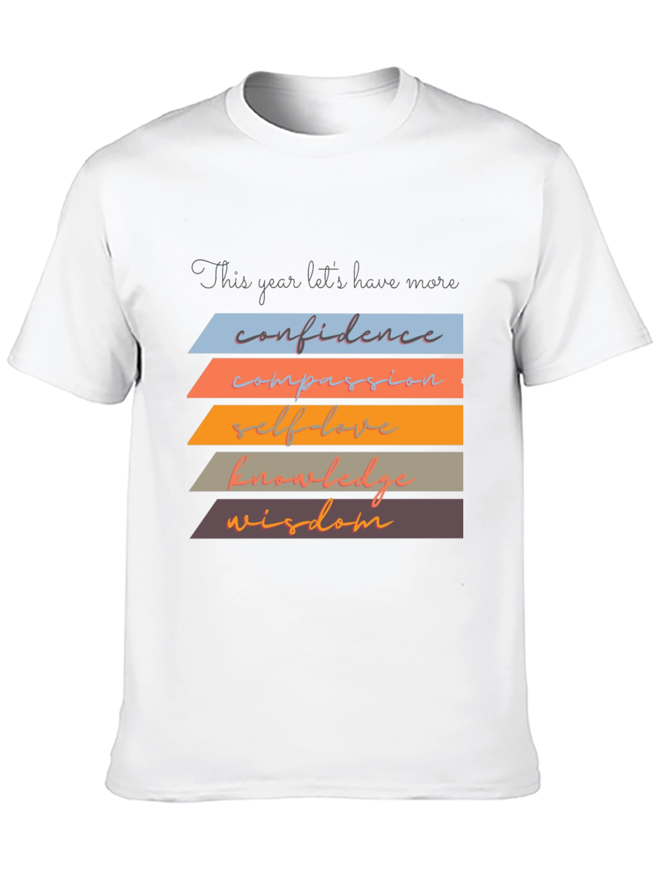 Black Inspirational T-Shirt: Confidence, Compassion, Wisdom view 10