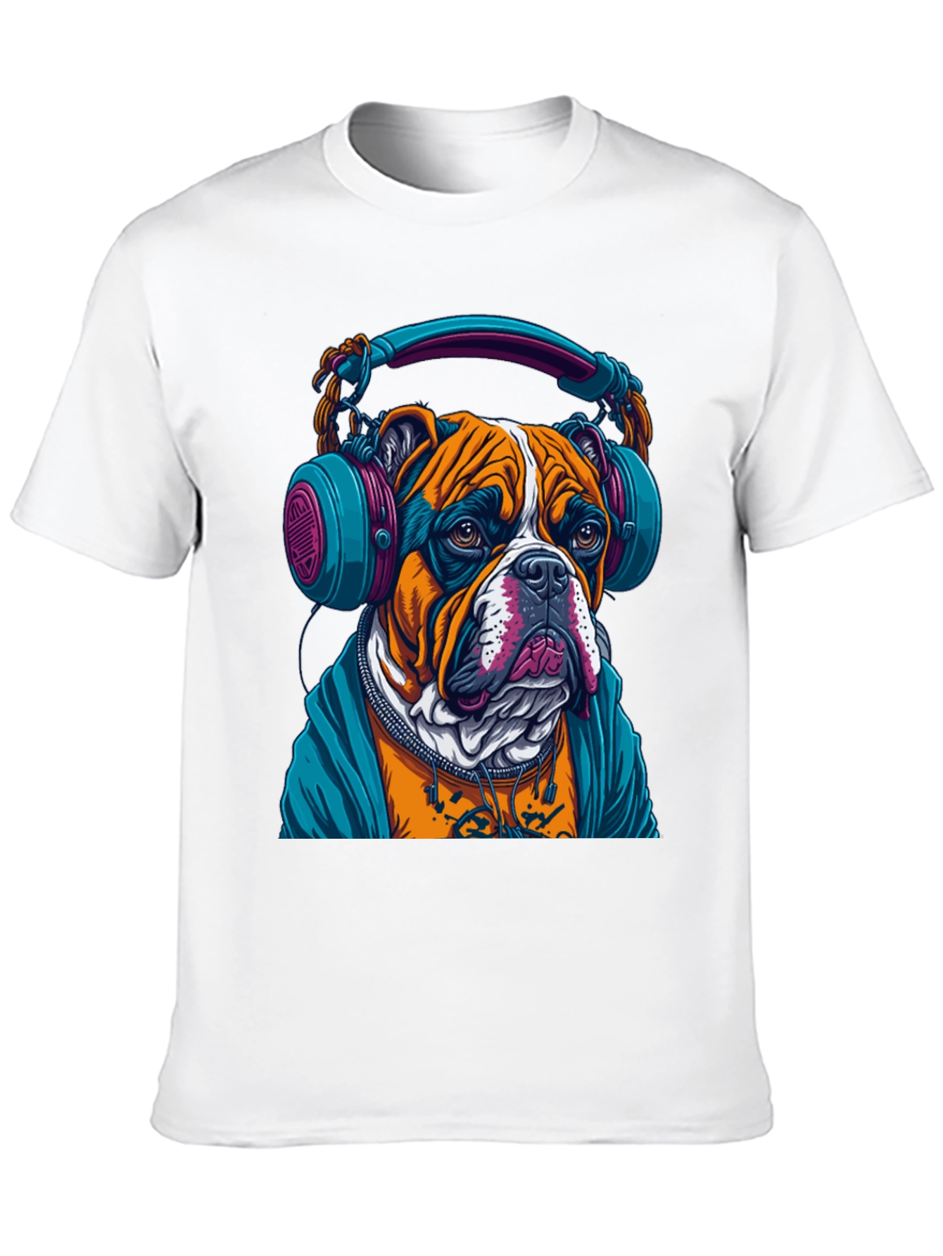 Black Bulldog DJ Graphic Tee - Cool & Trendy! view 10