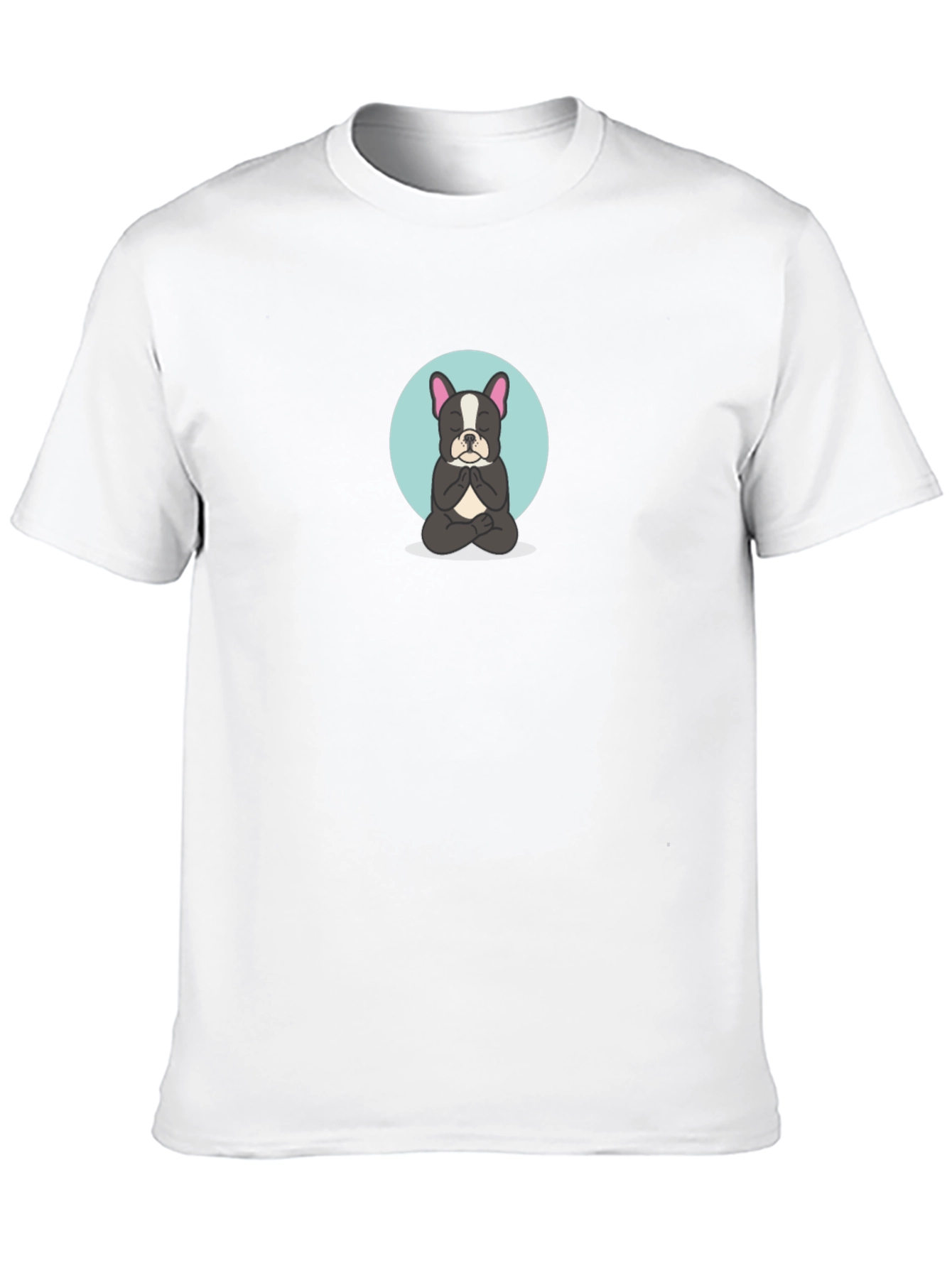 Black Meditating Dog Graphic Tee - Black T-Shirt view 10