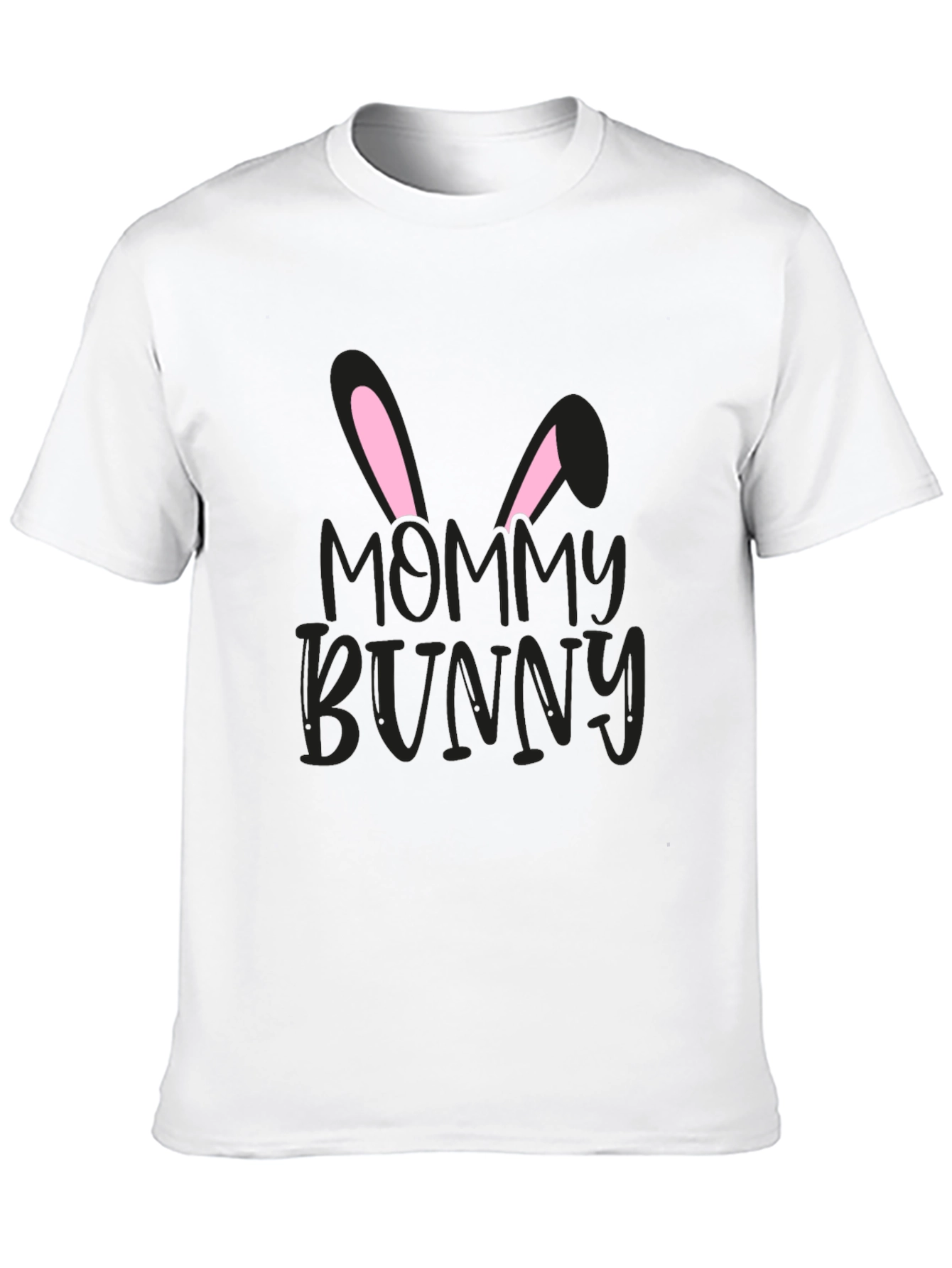 Black Mommy Bunny Easter T-Shirt view 10
