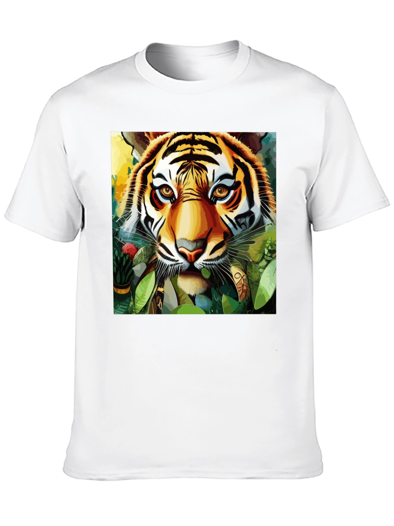 Black Tiger Portrait Graphic Tee - Bold Jungle Style view 10