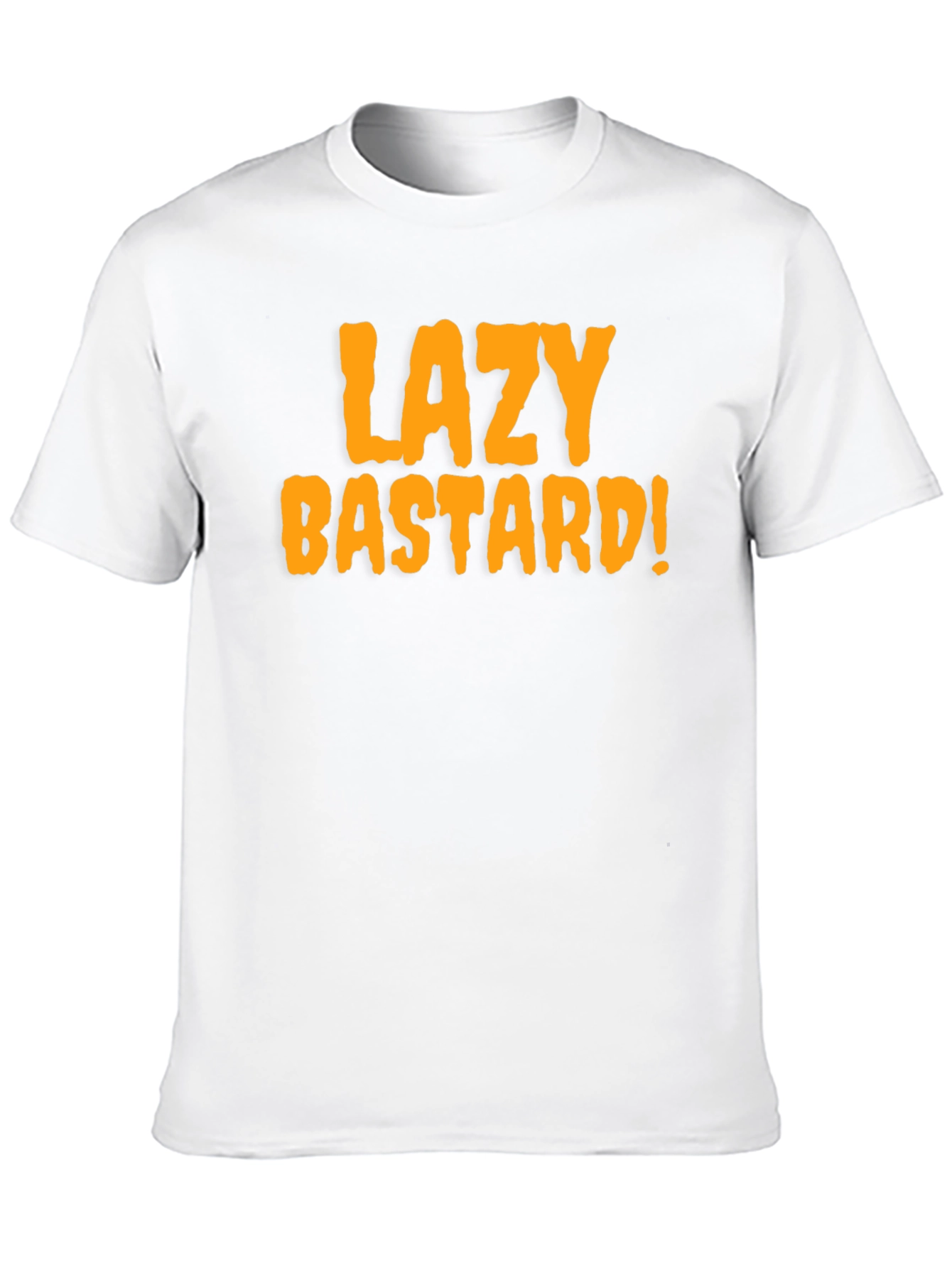 Black Lazy Bastard Tee - Bold Graphic Novelty T-Shirt view 10