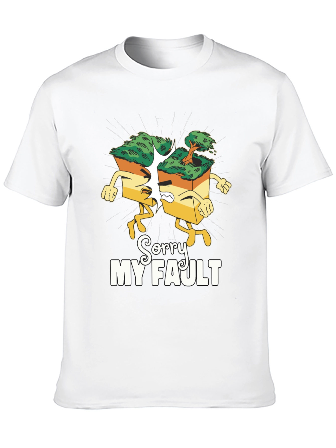 Black Sorry My Fault T-Shirt - Funny Bonsai Tree Design view 10