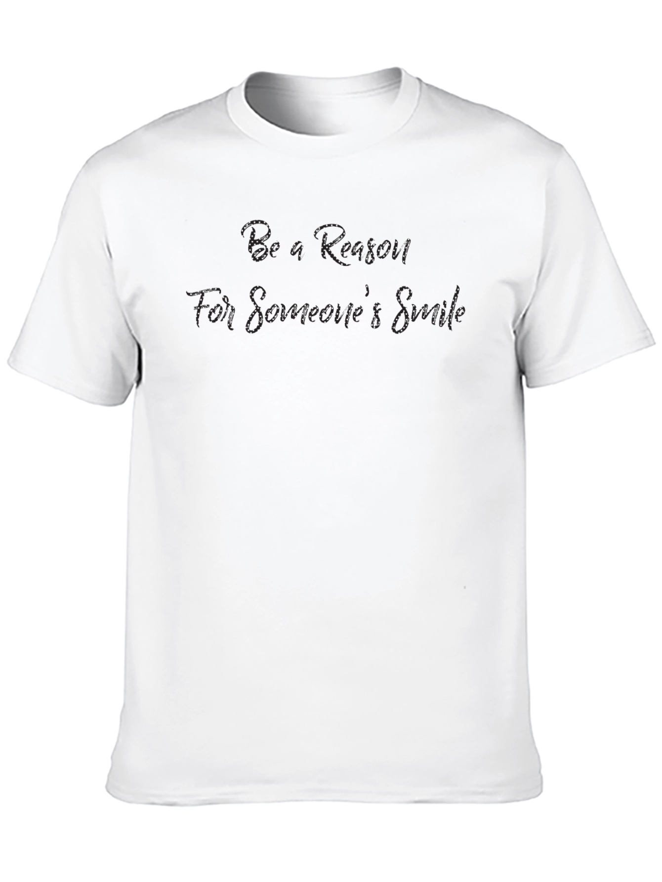 Black Be a Reason for Someone's Smile - Black T-Shirt view 10