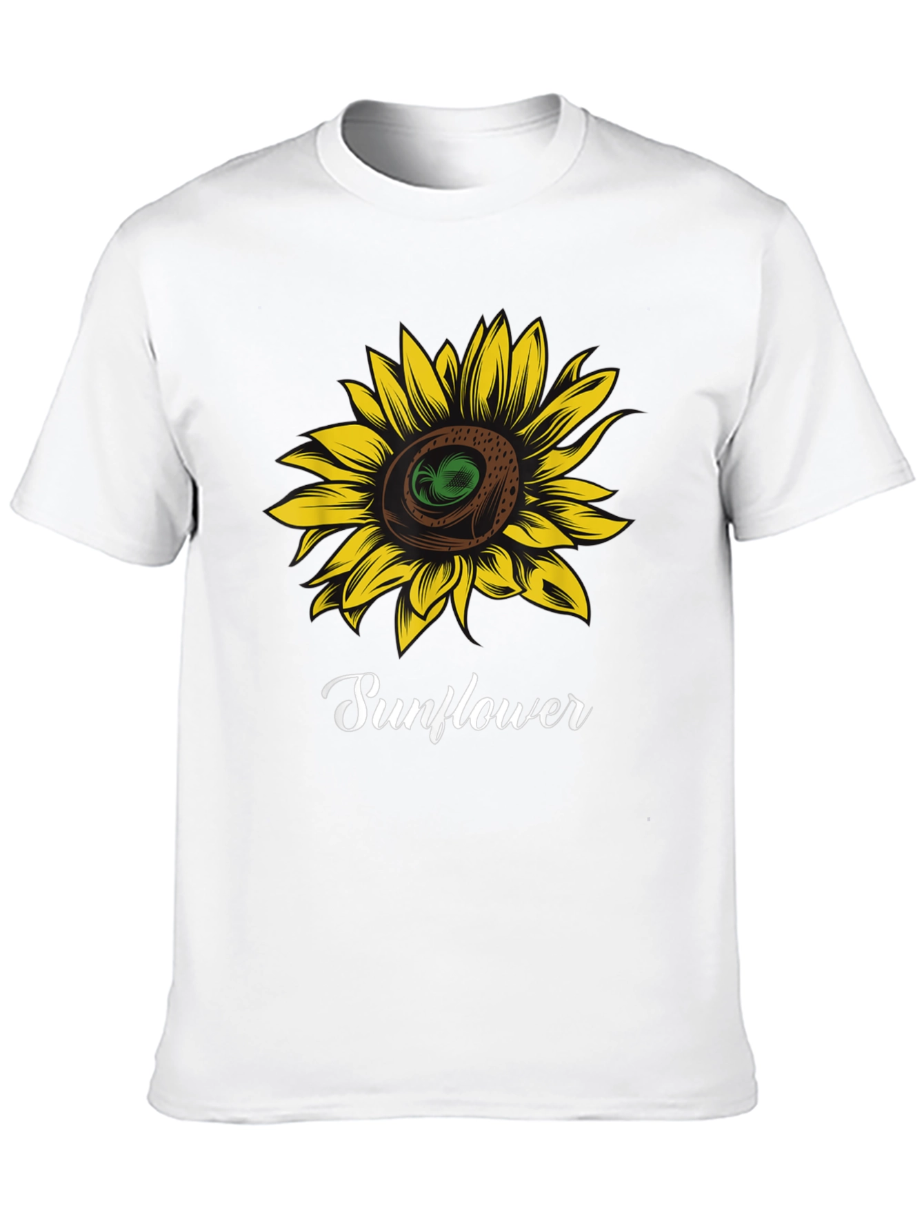 Black Sunflower Graphic T-Shirt - Stylish Black Tee view 10