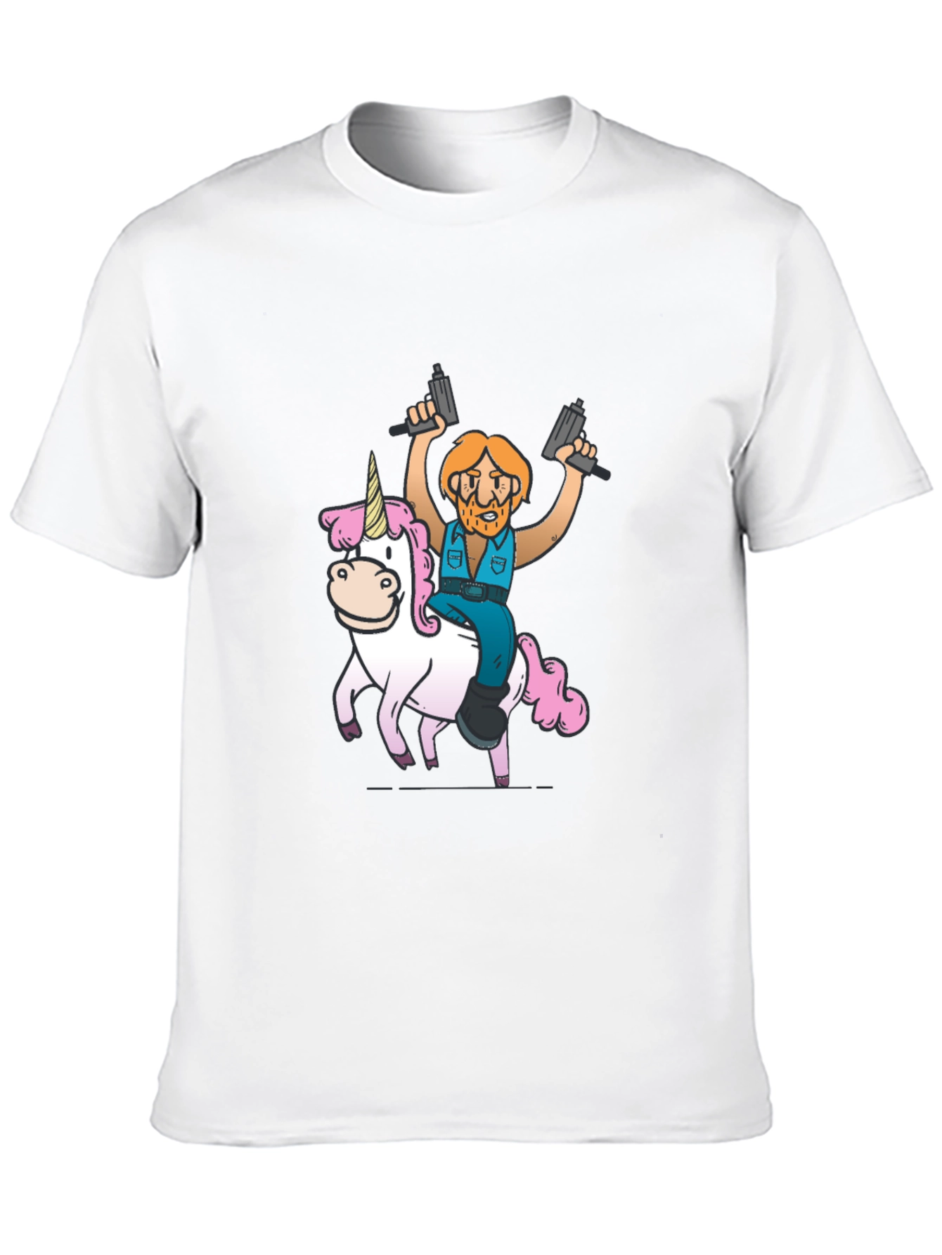 Black Unicorn Rider Graphic T-Shirt view 10