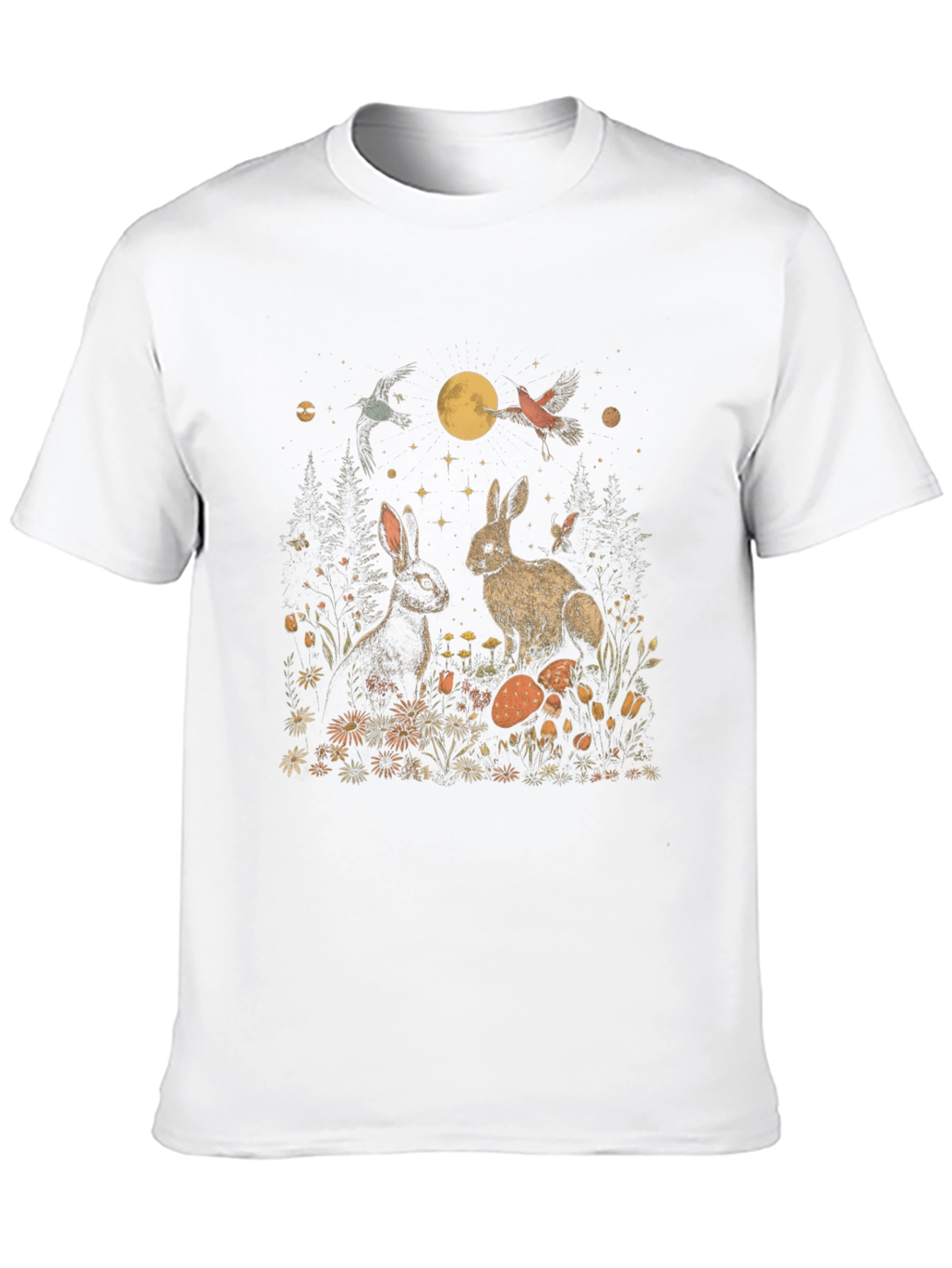 Black Enchanted Meadow Graphic Tee view 10