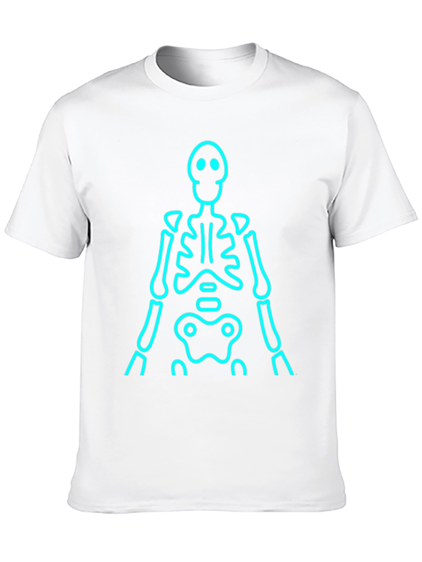 Black Skeleton Glow T-Shirt - Black view 10