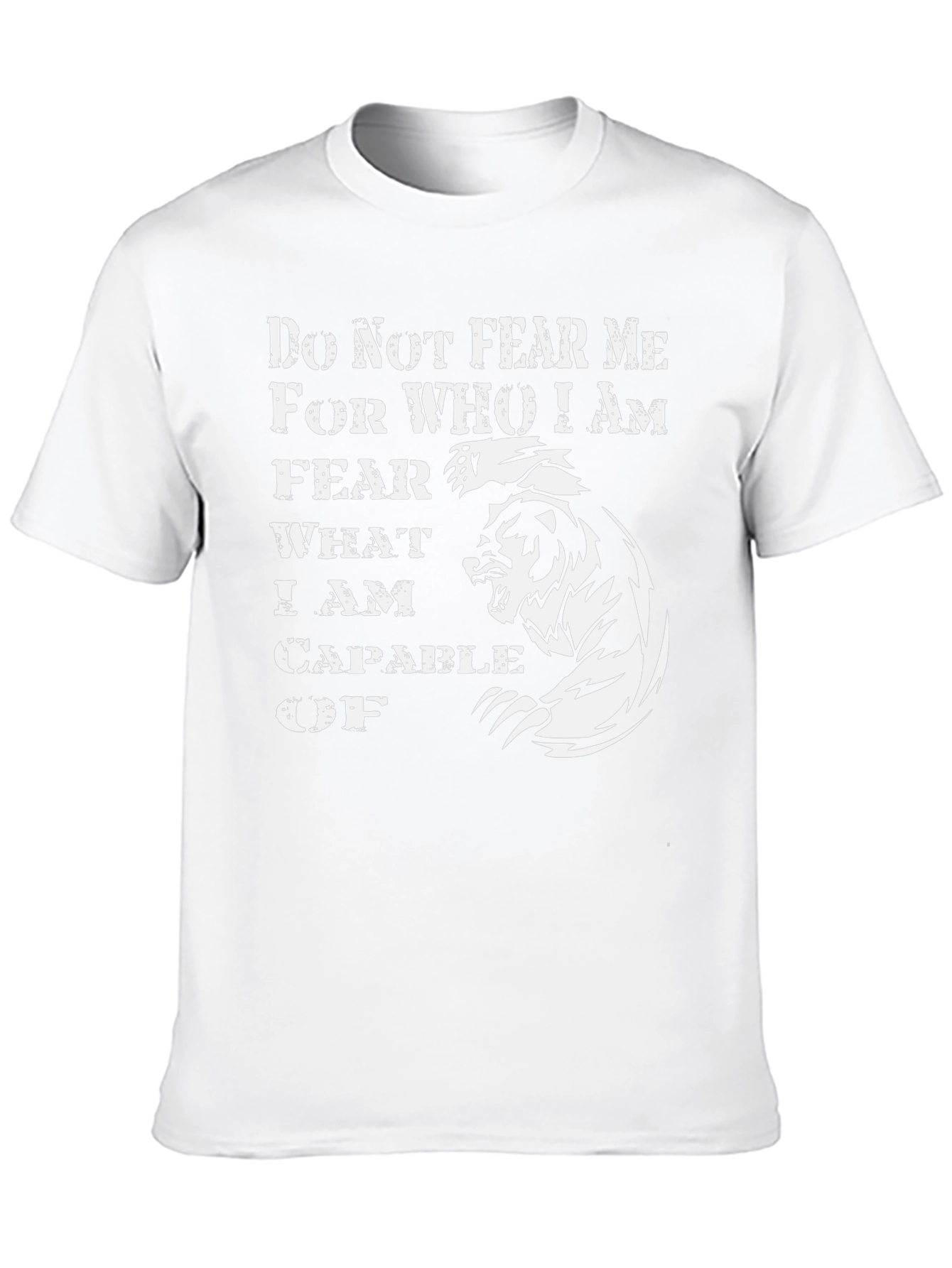 Black Fear Me Tiger Graphic T-Shirt - Bold Statement Tee view 10