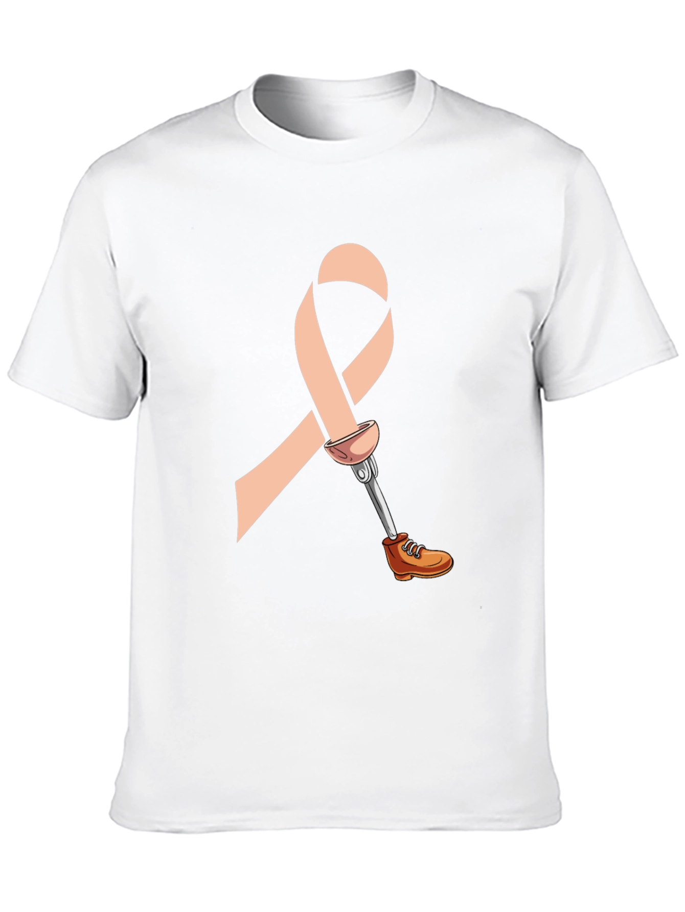 Black Prosthetic Awareness Ribbon Graphic T-Shirt view 10