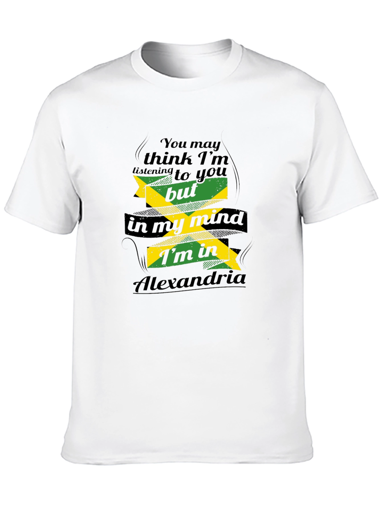 Black Alexandria Mind T-Shirt - Novelty Graphic Tee view 10