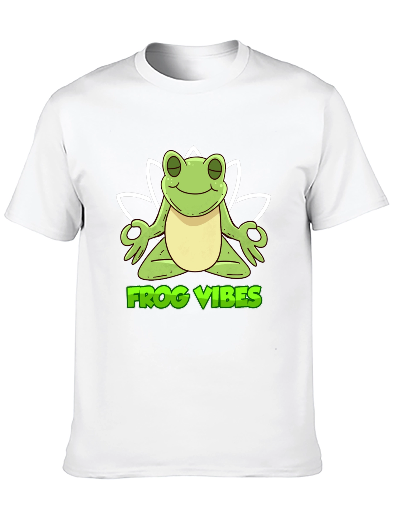 Black Frog Vibes Meditation T-Shirt - Black view 10