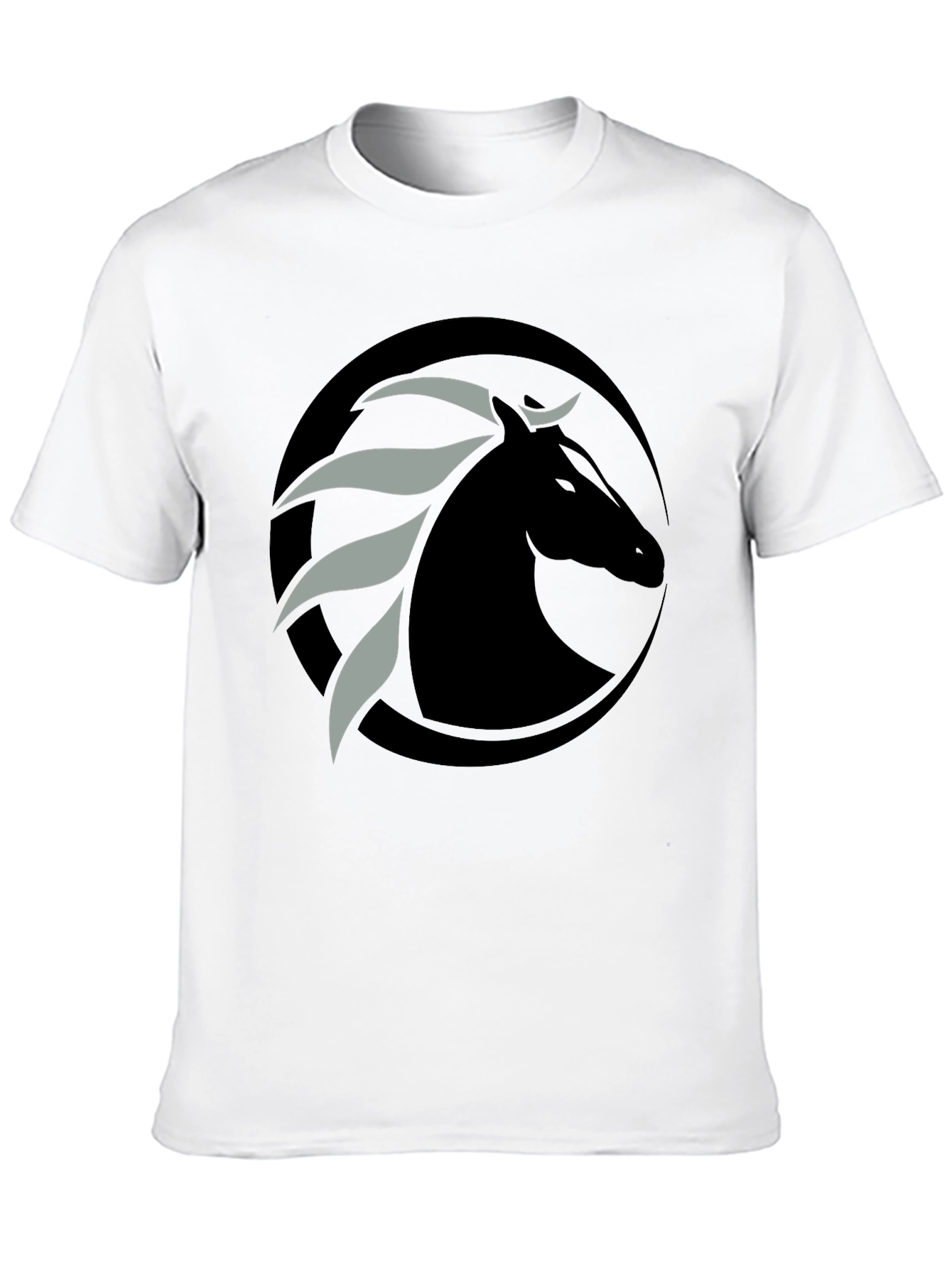 Black Black Horse Graphic Tee - Stylish Men's T-Shirt view 10