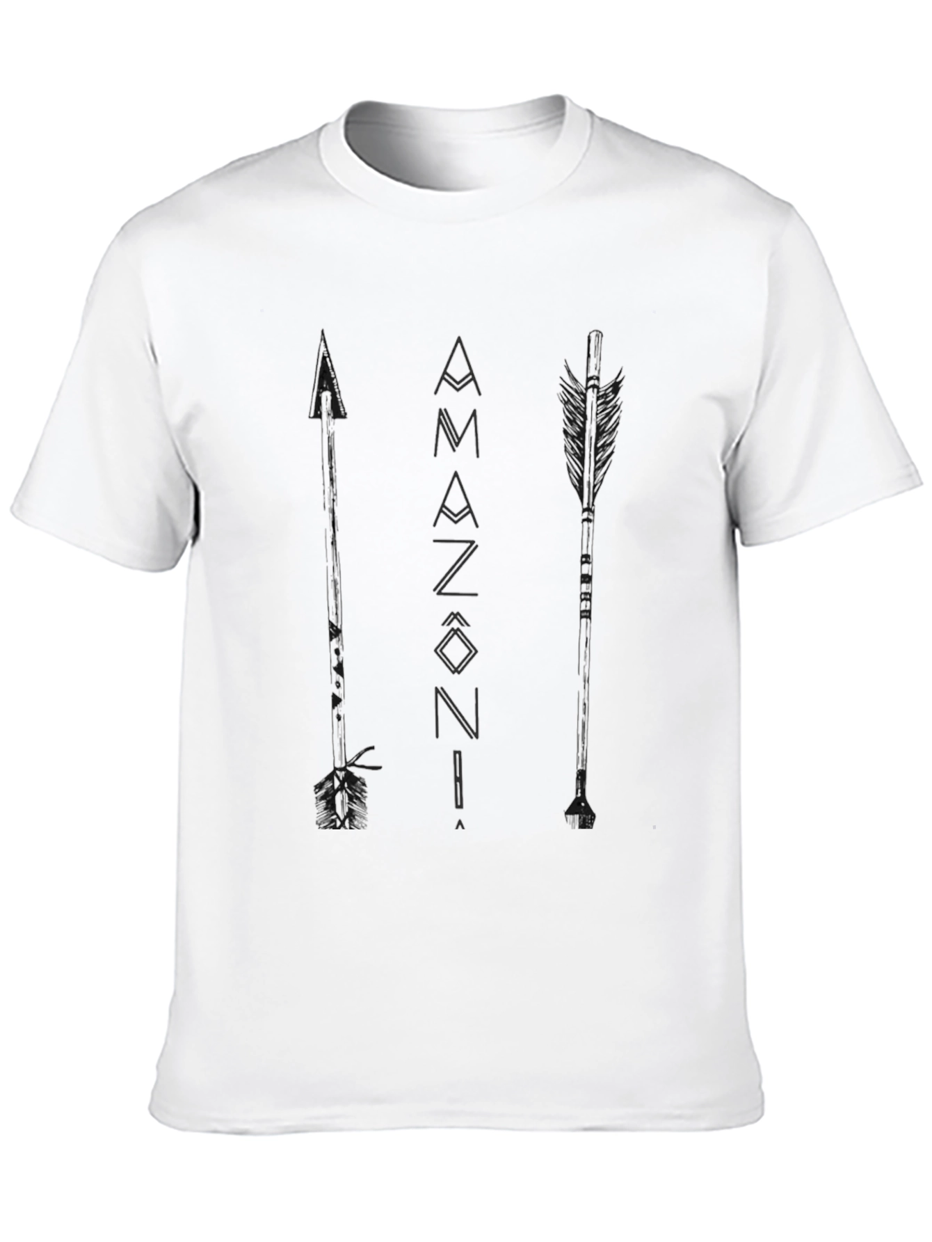 Black Amazonia Arrows Graphic T-Shirt - Casual Style view 10